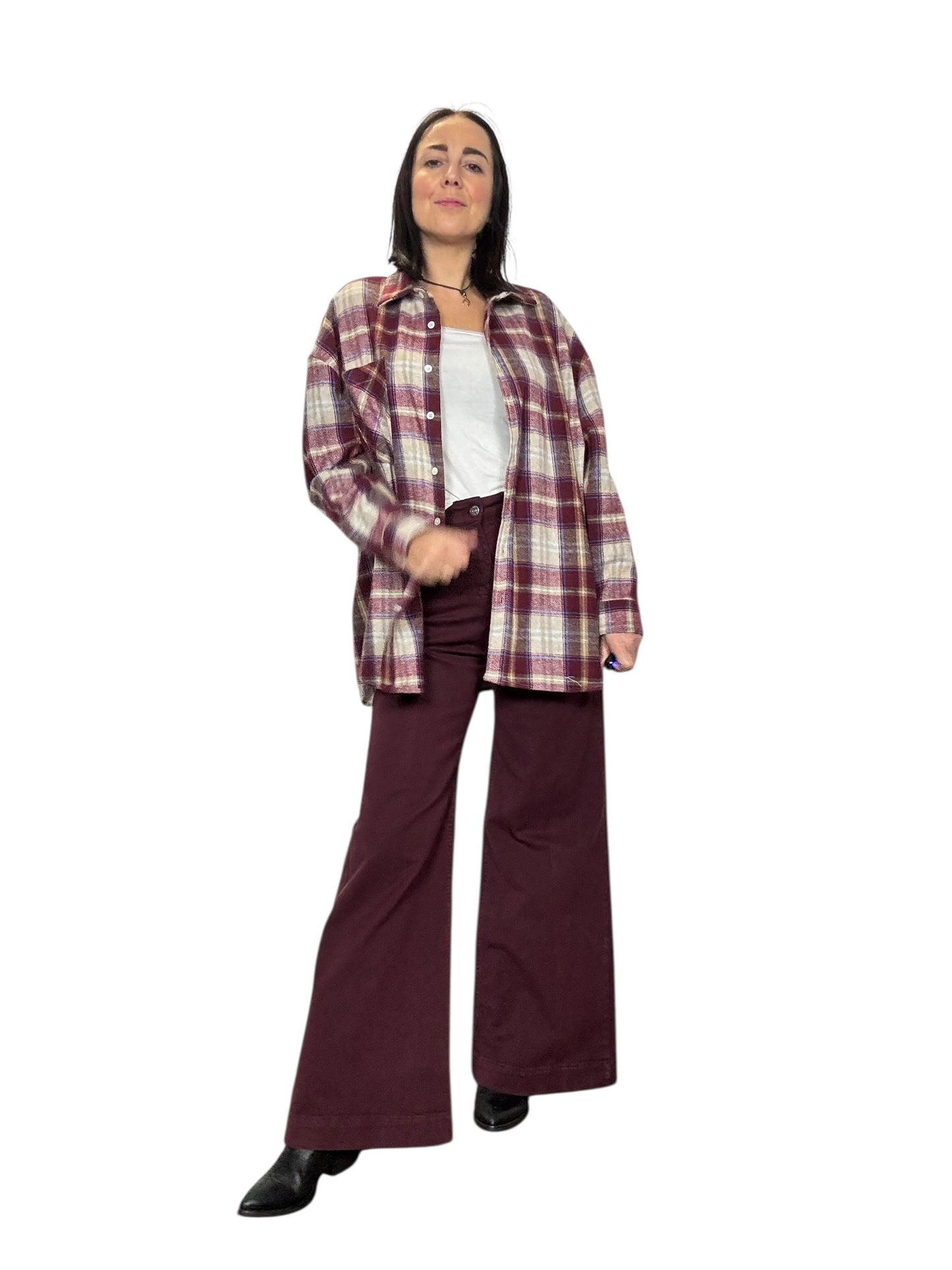 JEANS COLORATO A PALAZZO SUSY MIX