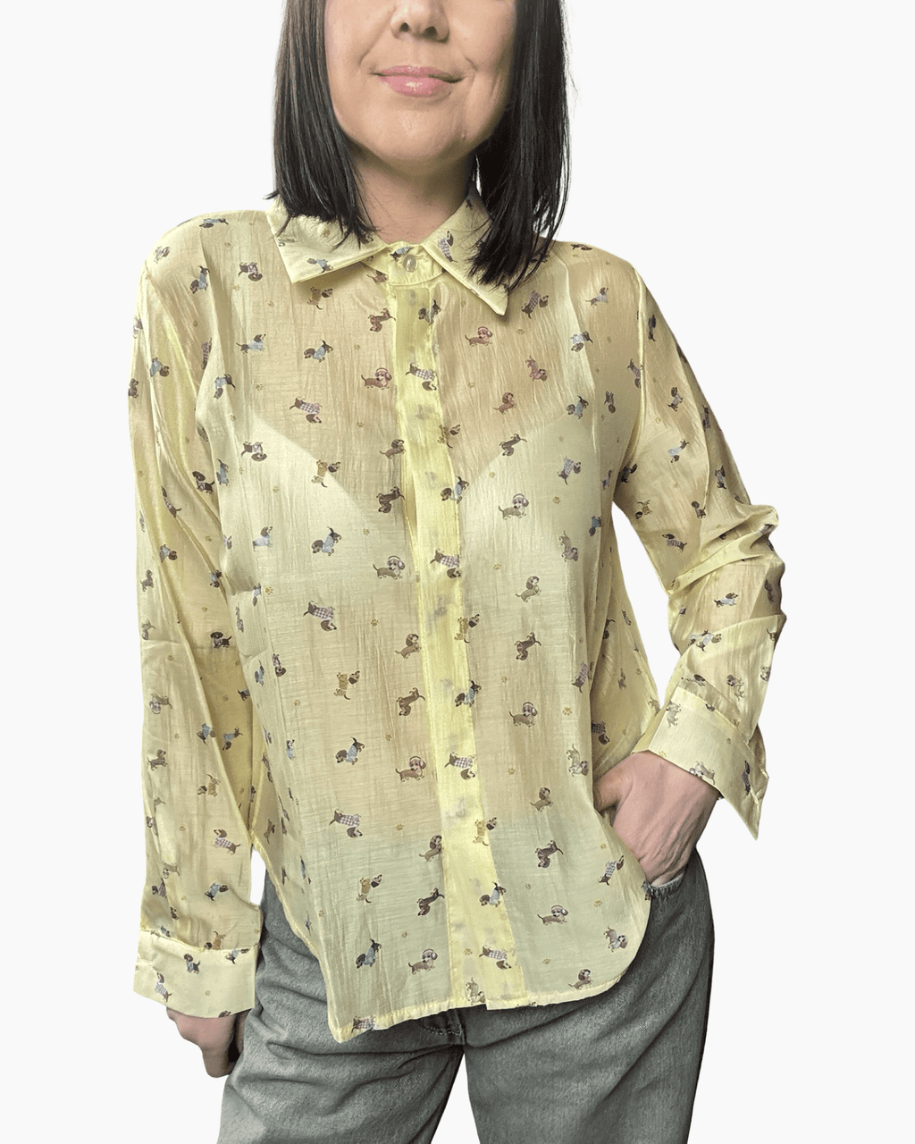 CAMICIA CAGNOLINI SUSY MIX - XE BLU ABBIGLIAMENTO