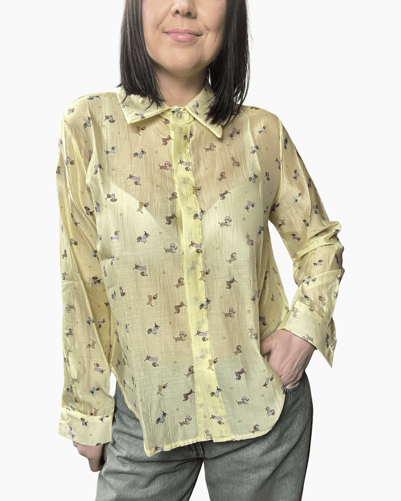 CAMICIA CAGNOLINI SUSY MIX - XE BLU ABBIGLIAMENTO
