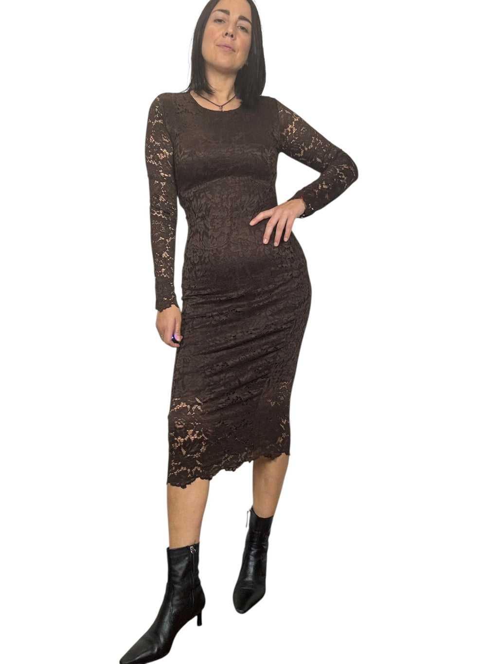 ABITO IN PIZZO SUSY MIX - XE BLU ABBIGLIAMENTO