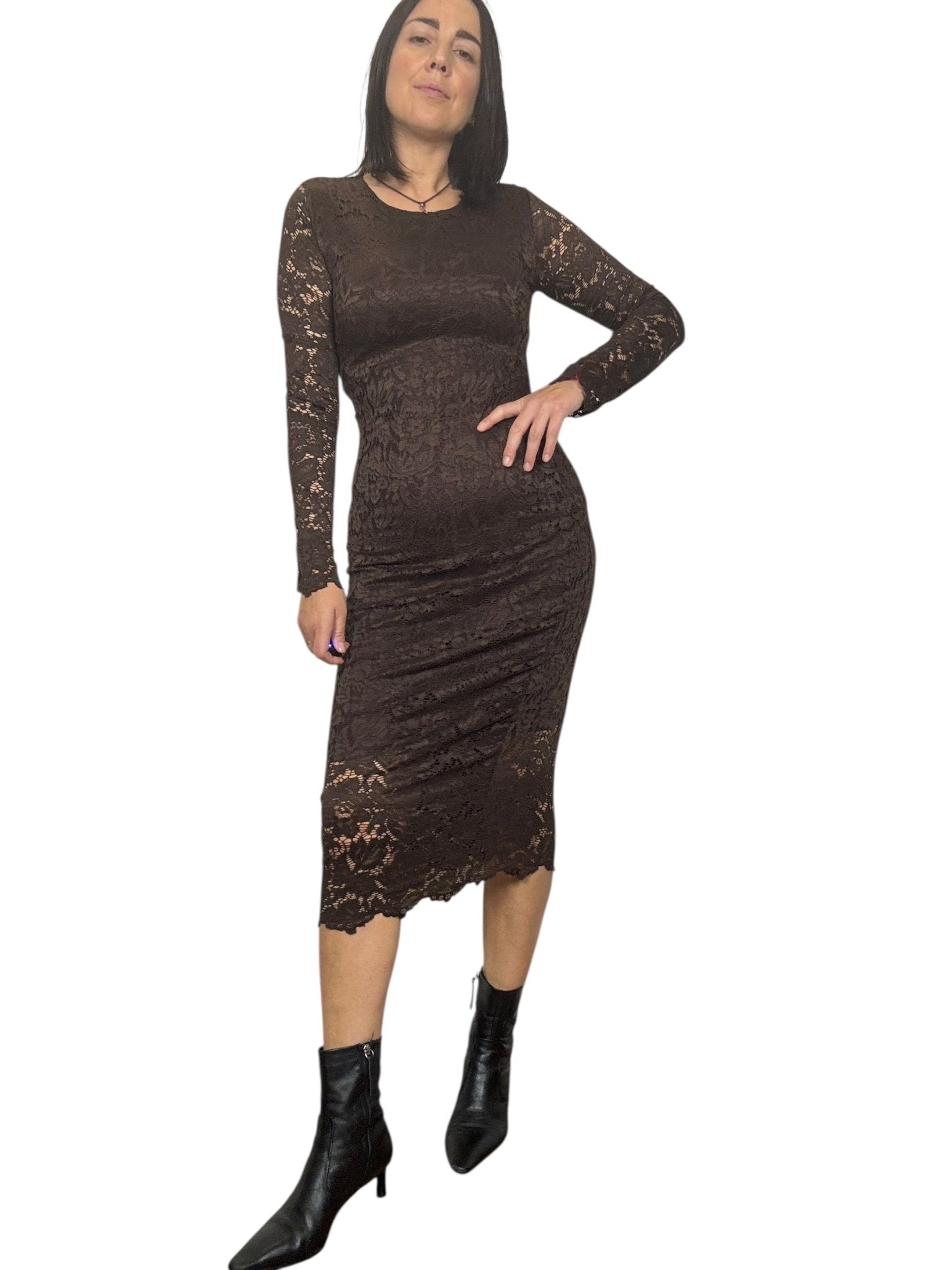 ABITO IN PIZZO SUSY MIX - XE BLU ABBIGLIAMENTO