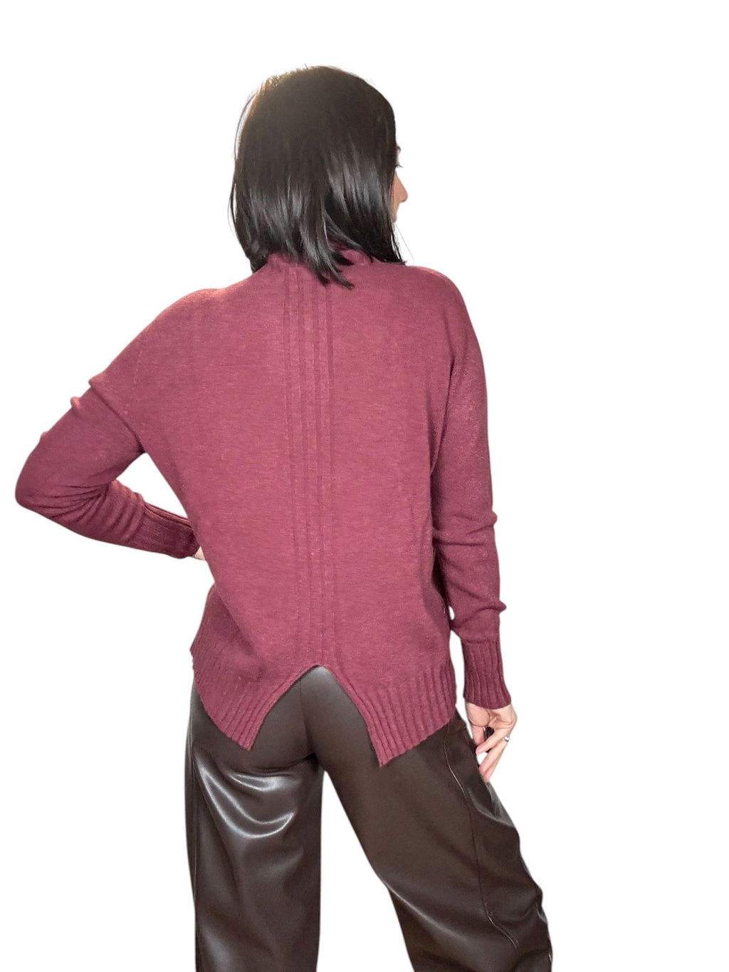 MAGLIA CON SPACCO SUSY MIX - XE BLU ABBIGLIAMENTO