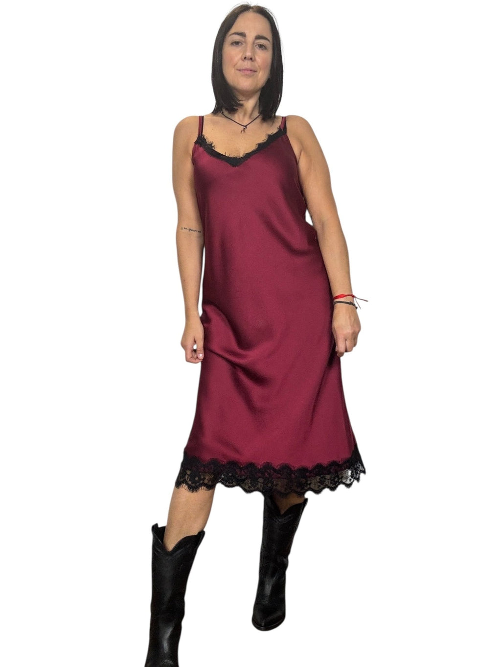 ABITO LINGERIE MIDI SUSY MIX - XE BLU ABBIGLIAMENTO