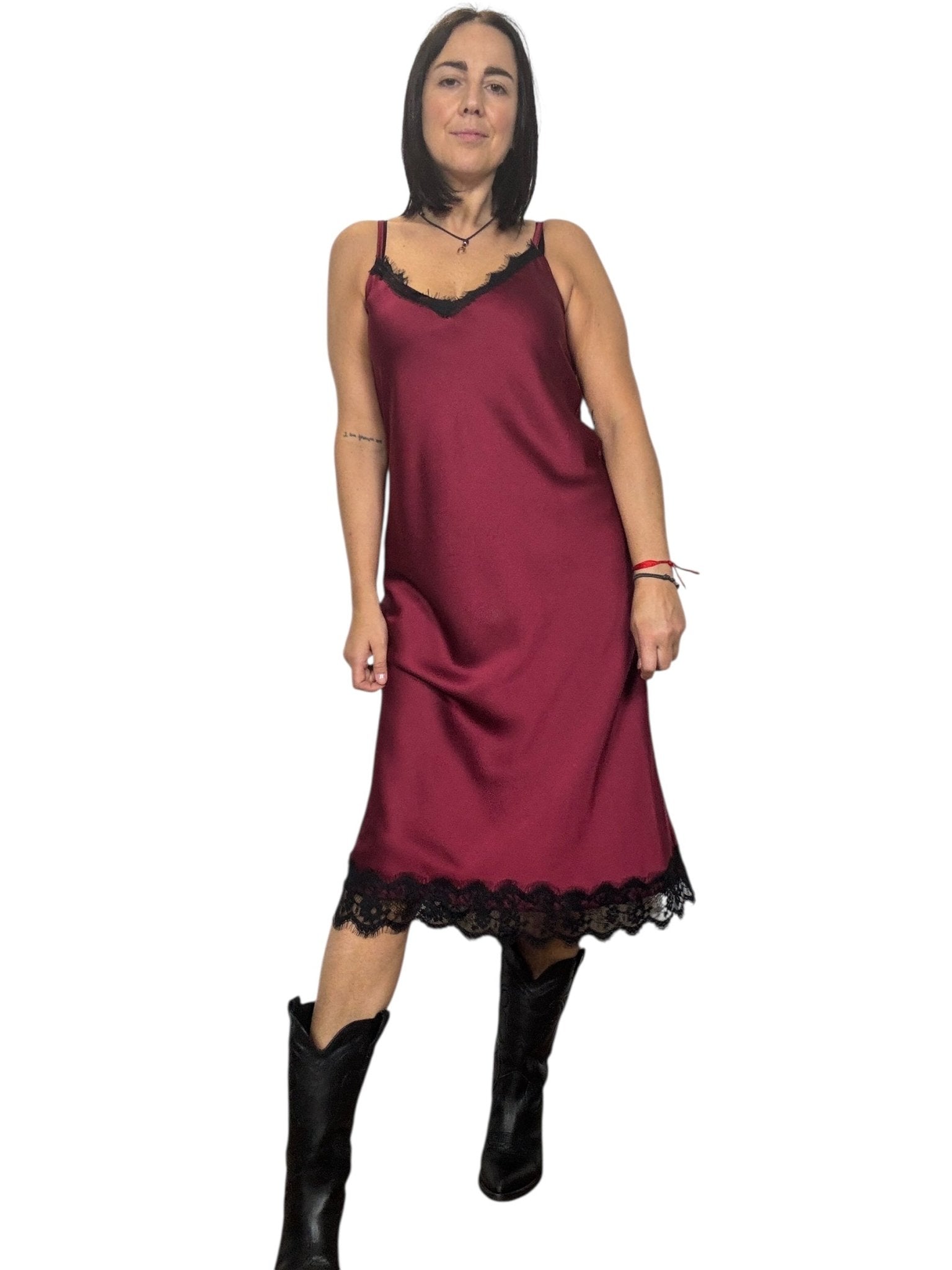 ABITO LINGERIE MIDI SUSY MIX - XE BLU ABBIGLIAMENTO