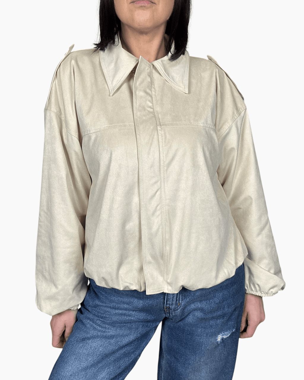 BOMBER A OVETTO SUSY MIX - XE BLU ABBIGLIAMENTO