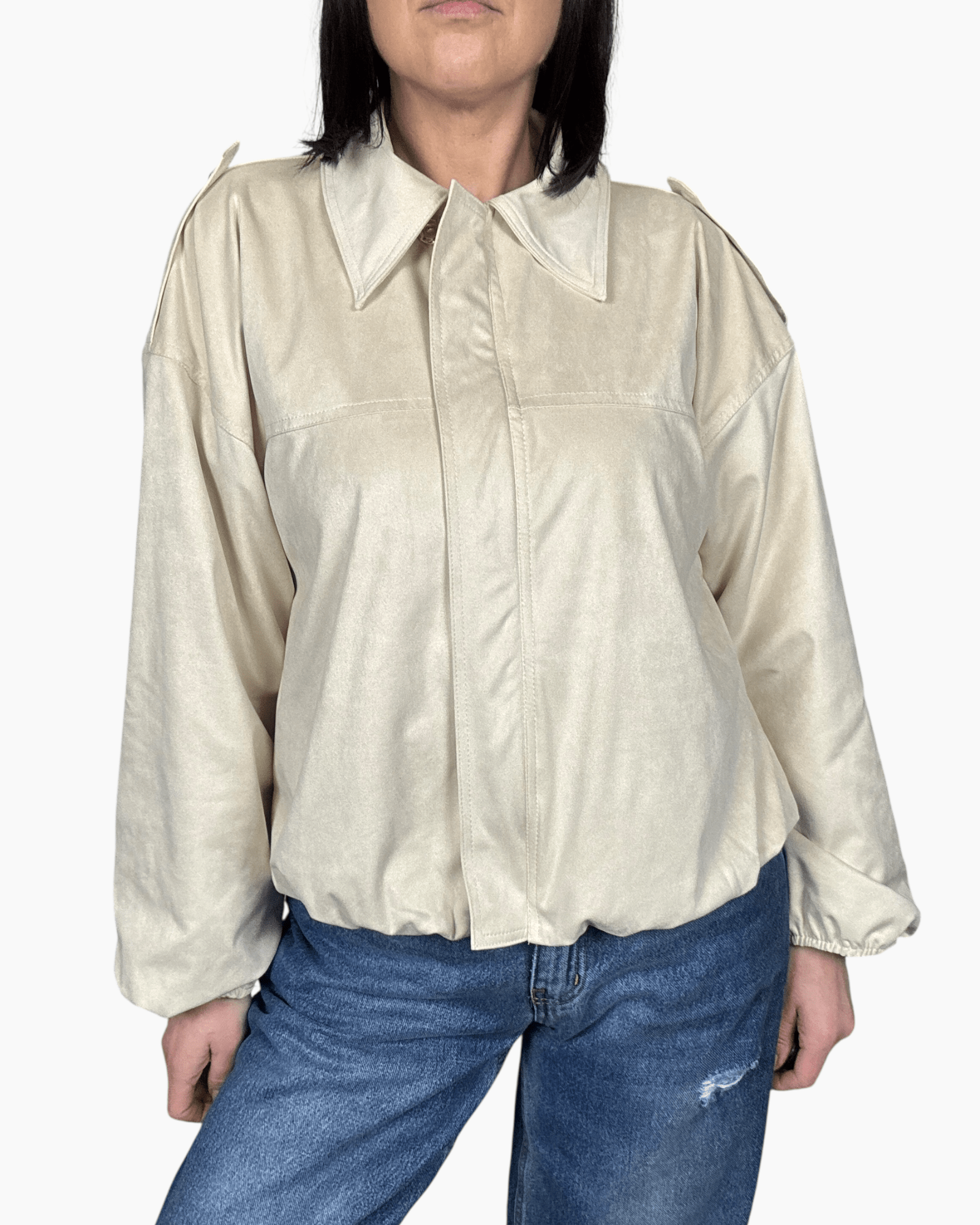 BOMBER A OVETTO SUSY MIX - XE BLU ABBIGLIAMENTO