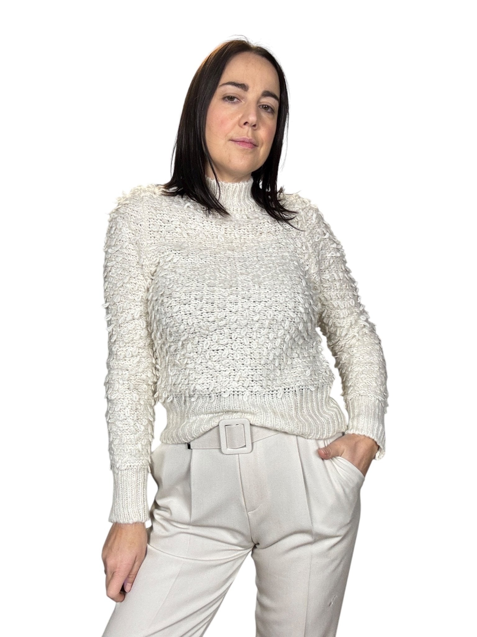 MAGLIA RICCIOLINA SUSY MIX - XE BLU ABBIGLIAMENTO