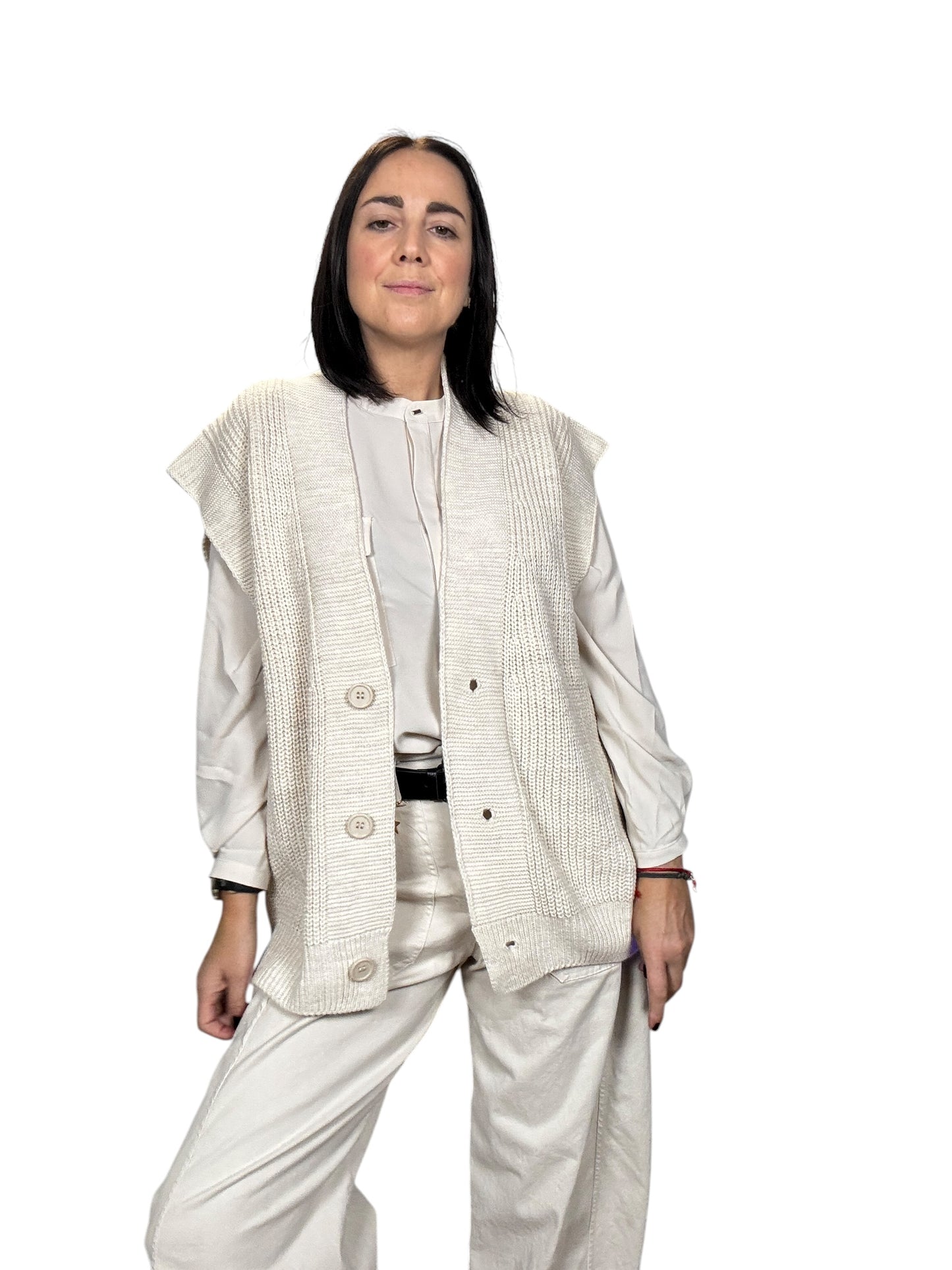 GILET OVER IN MAGLIA SUSY MIX