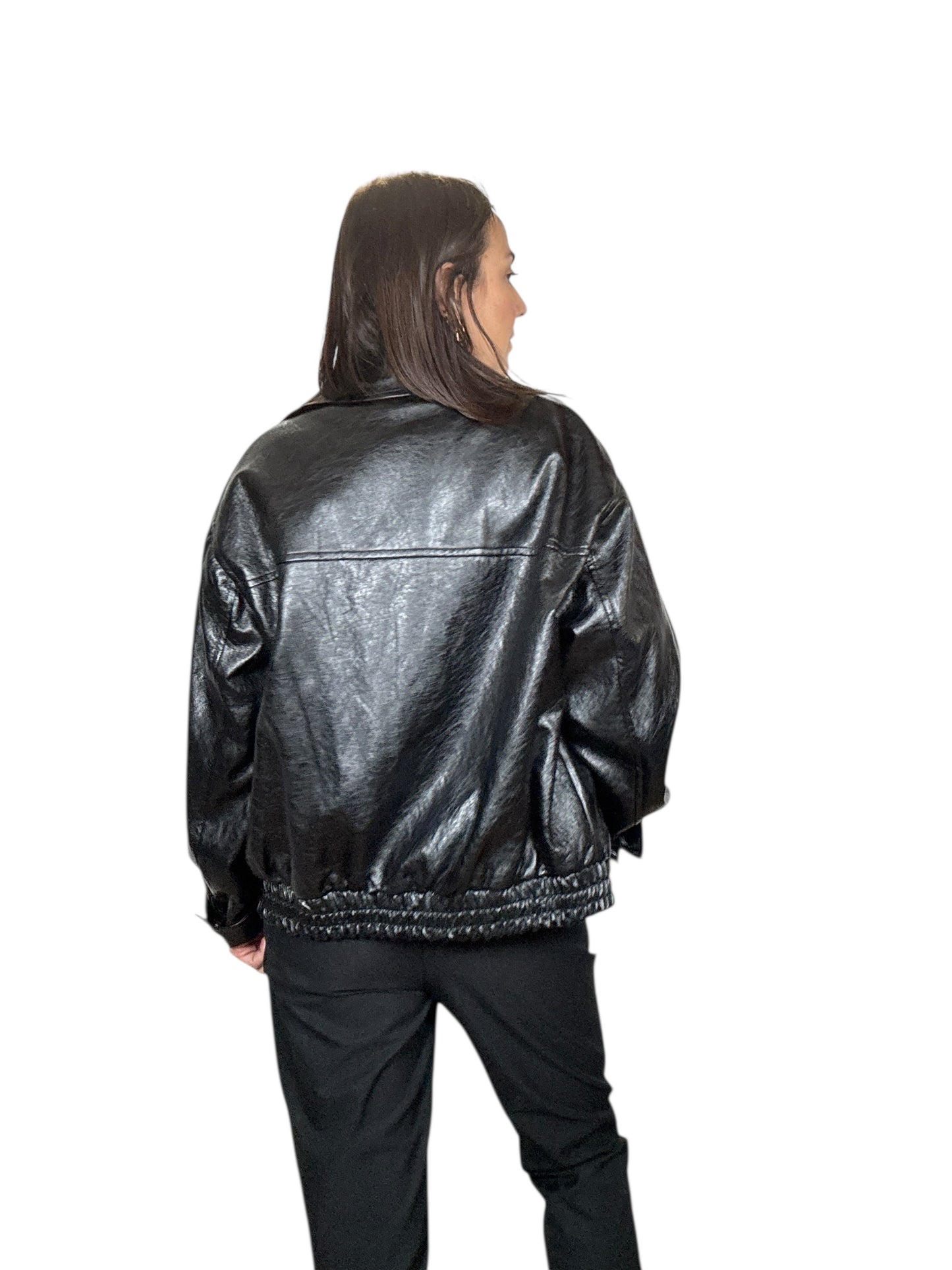 BOMBER LUCIDO IN ECOPELLE SUSY MIX