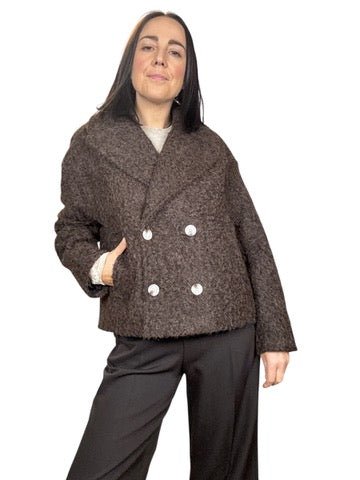 CAPPOTTINO IN LANA COTTA SUSY MIX - XE BLU ABBIGLIAMENTO