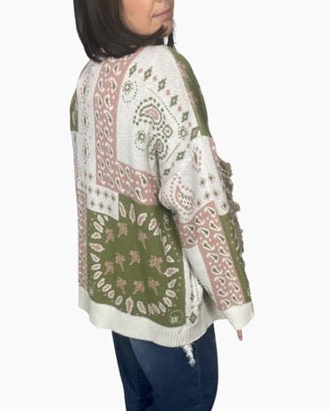 CARDIGAN A FANTASIA HAVEONE - XE BLU ABBIGLIAMENTO