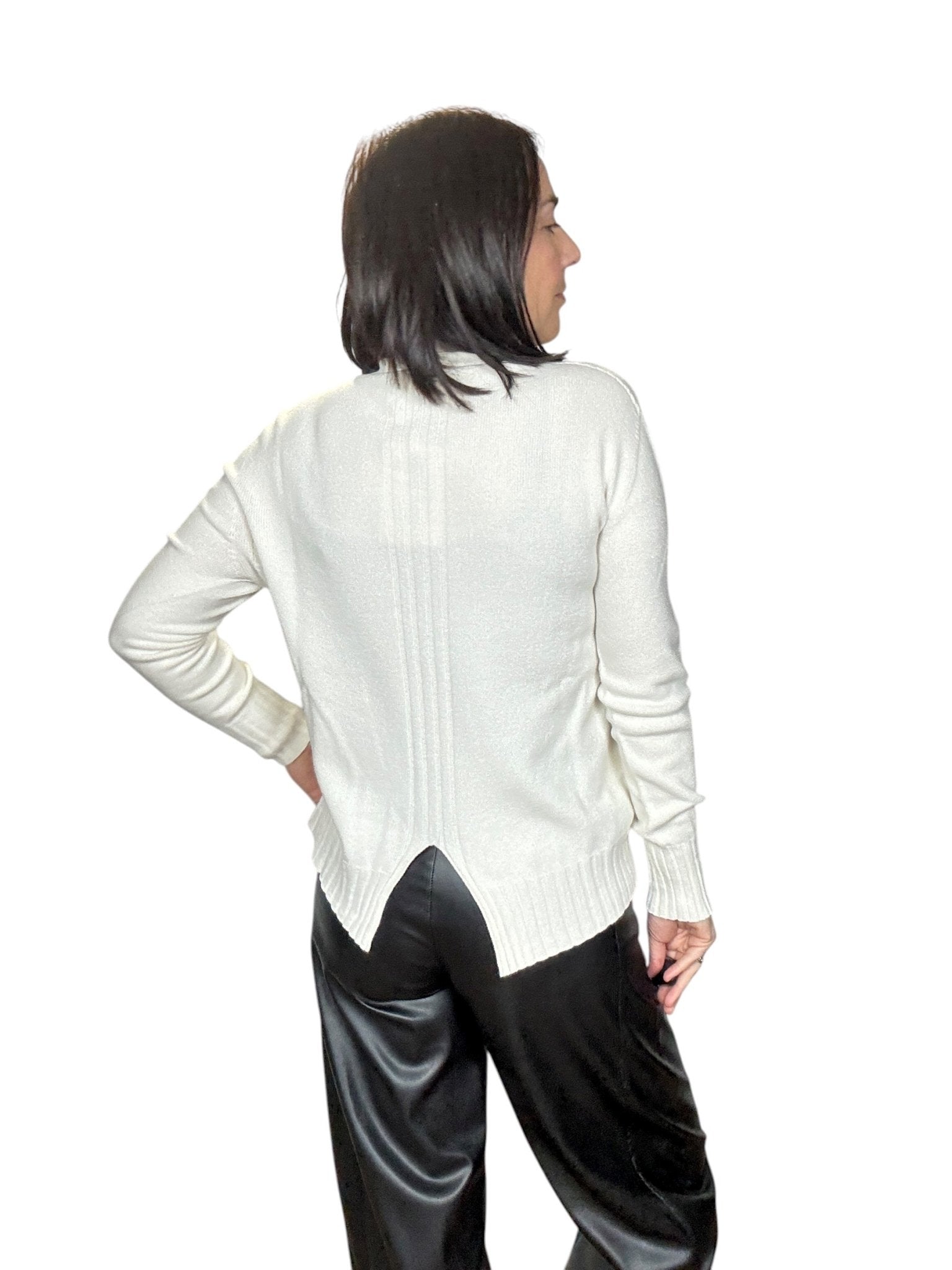 MAGLIA CON SPACCO SUSY MIX - XE BLU ABBIGLIAMENTO