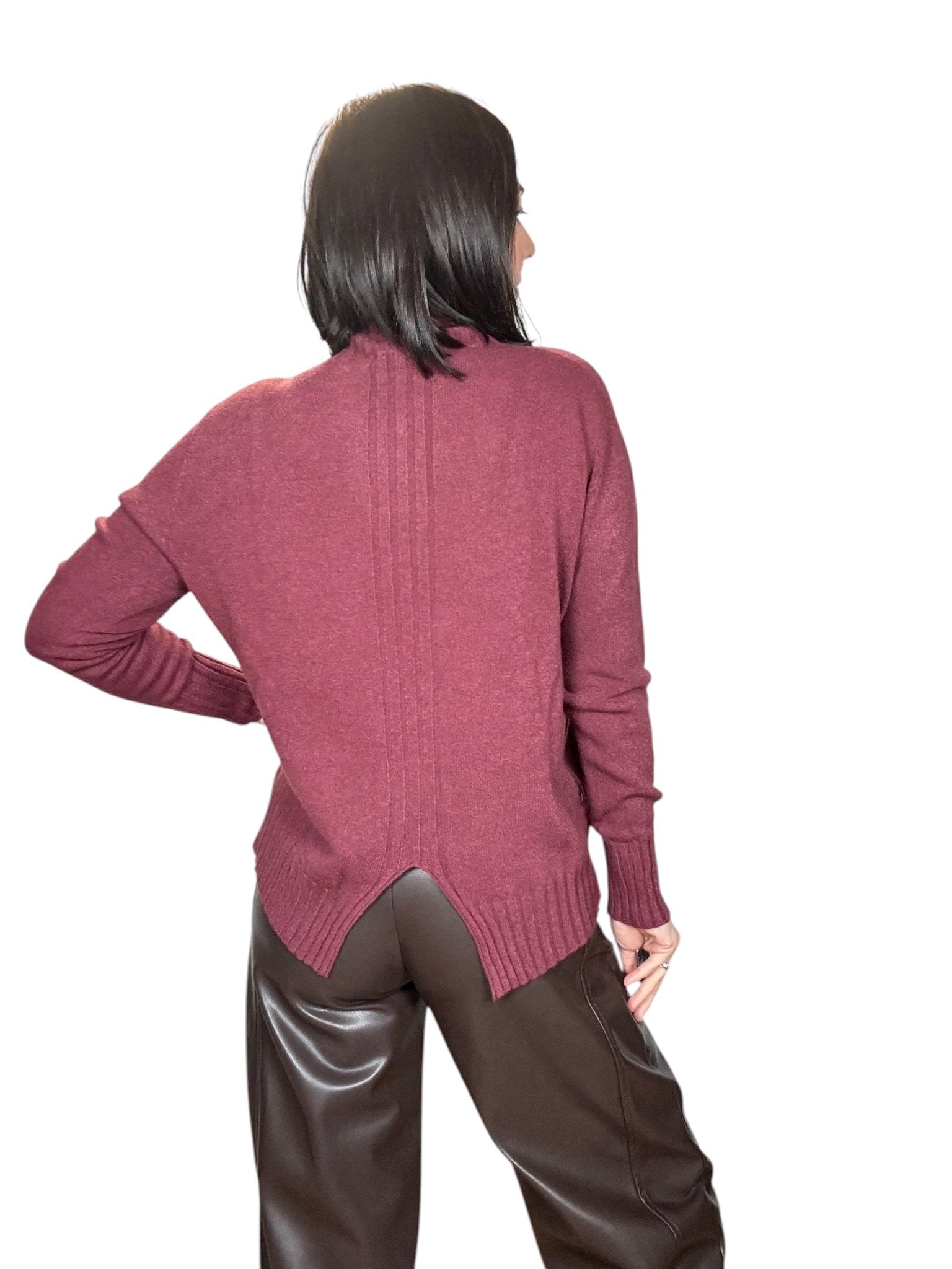 MAGLIA CON SPACCO SUSY MIX - XE BLU ABBIGLIAMENTO