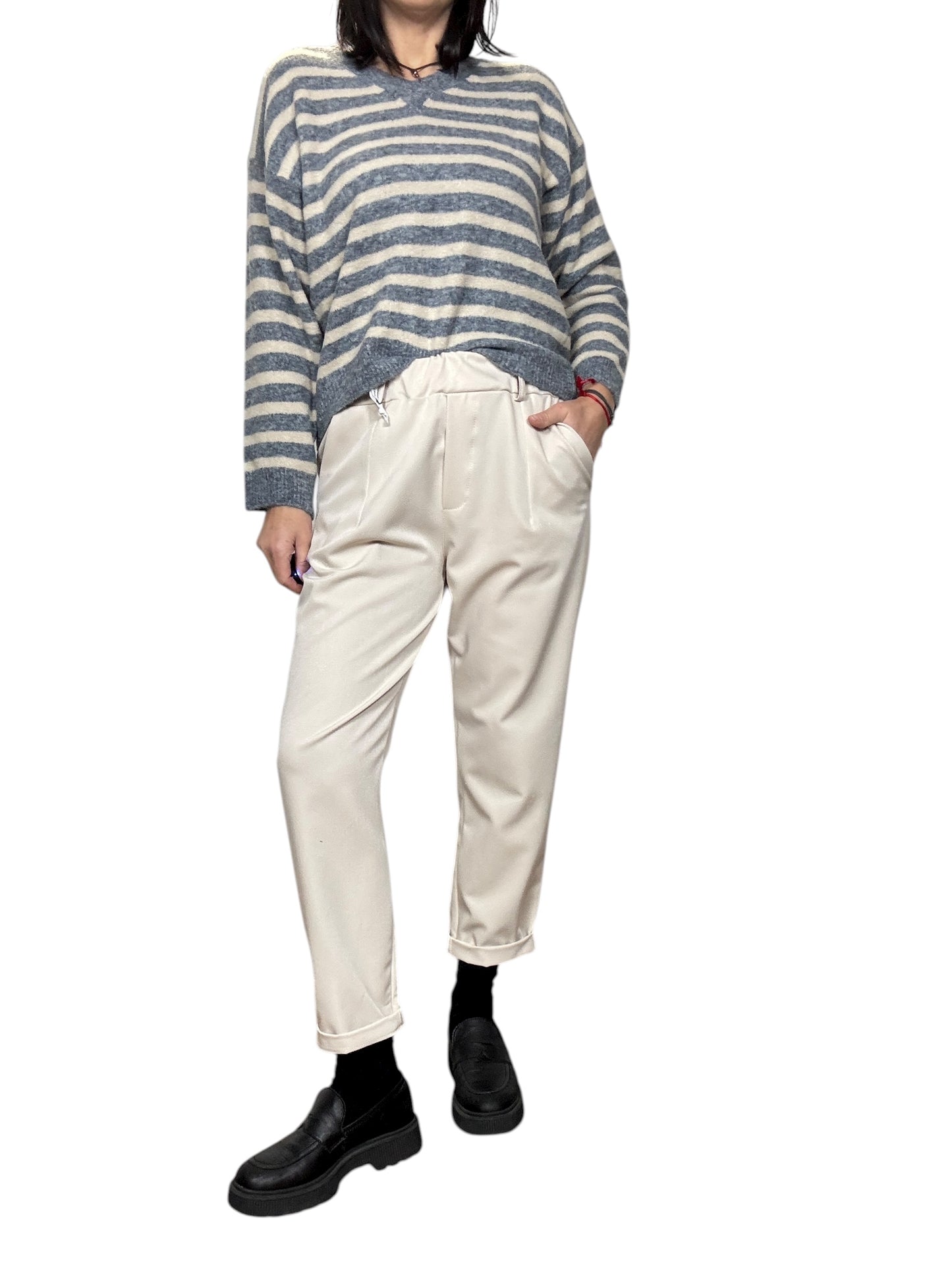 PANTALONE CON ELASTICO IN VITA SUSY MIX