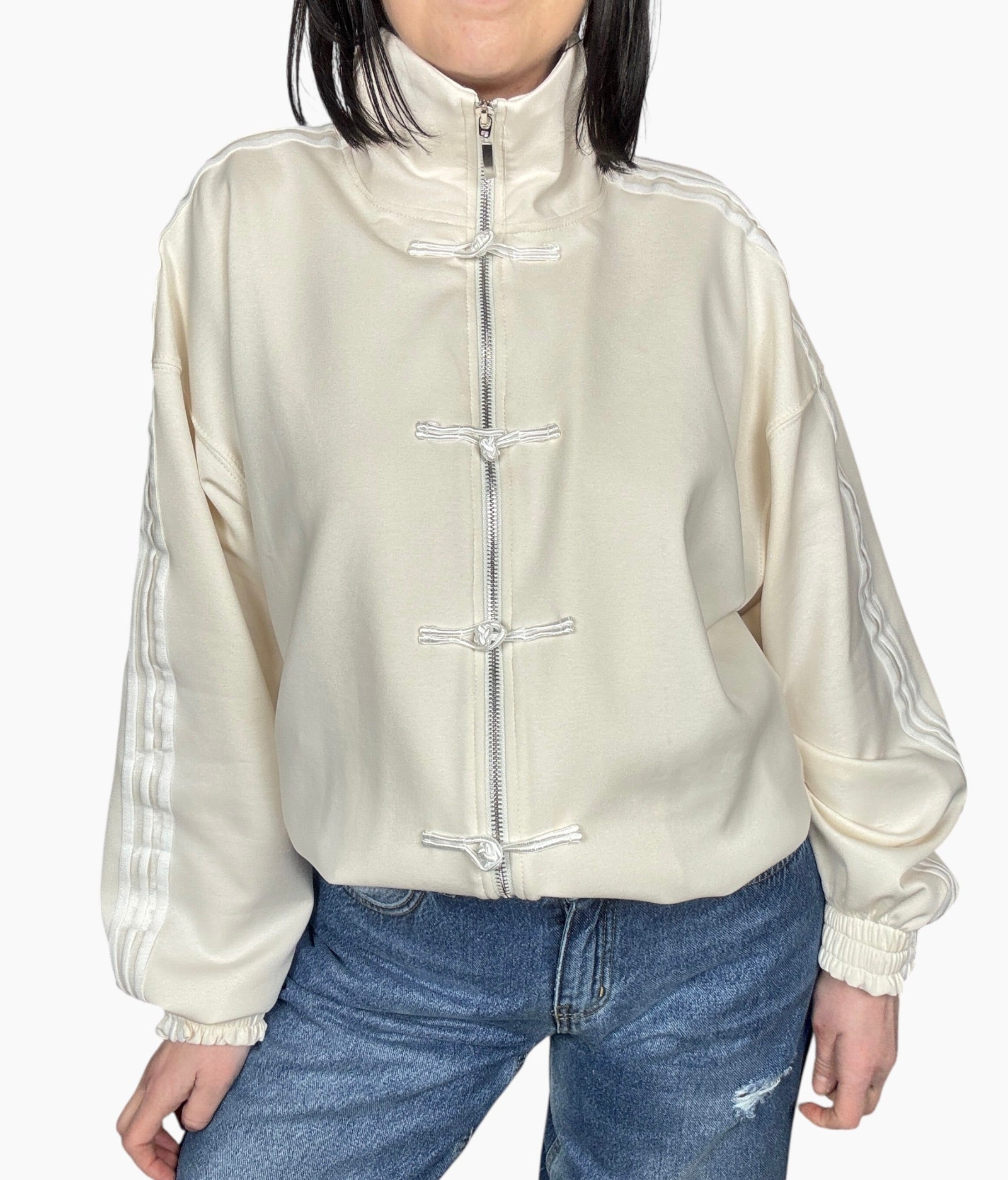 GIACCHINA CON BANDE E ALAMARI TENSIONE IN - XE BLU ABBIGLIAMENTO