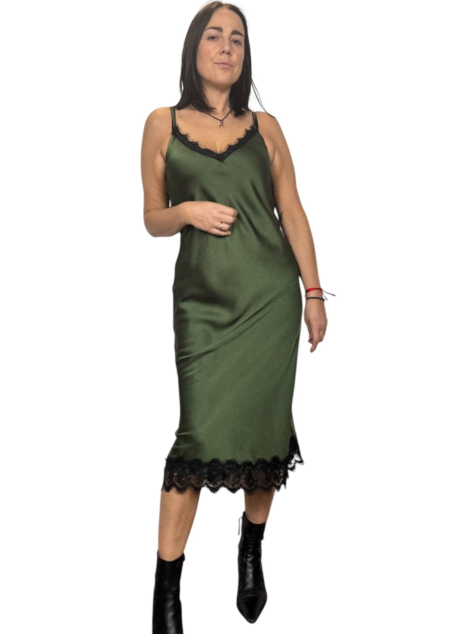 ABITO LINGERIE MIDI SUSY MIX - XE BLU ABBIGLIAMENTO