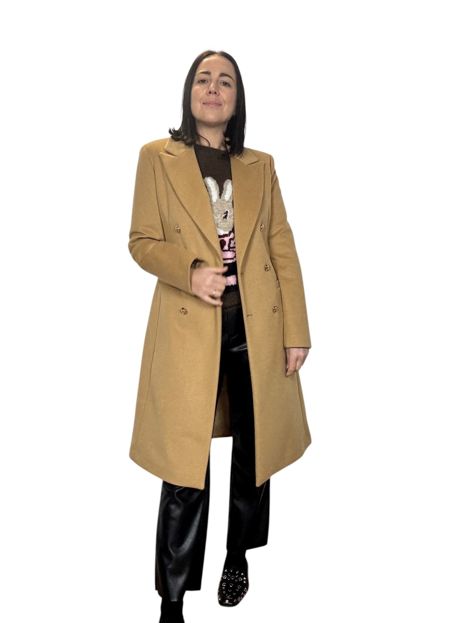 CAPPOTTO A DOPPIOPETTO SUSY MIX - XE BLU ABBIGLIAMENTO