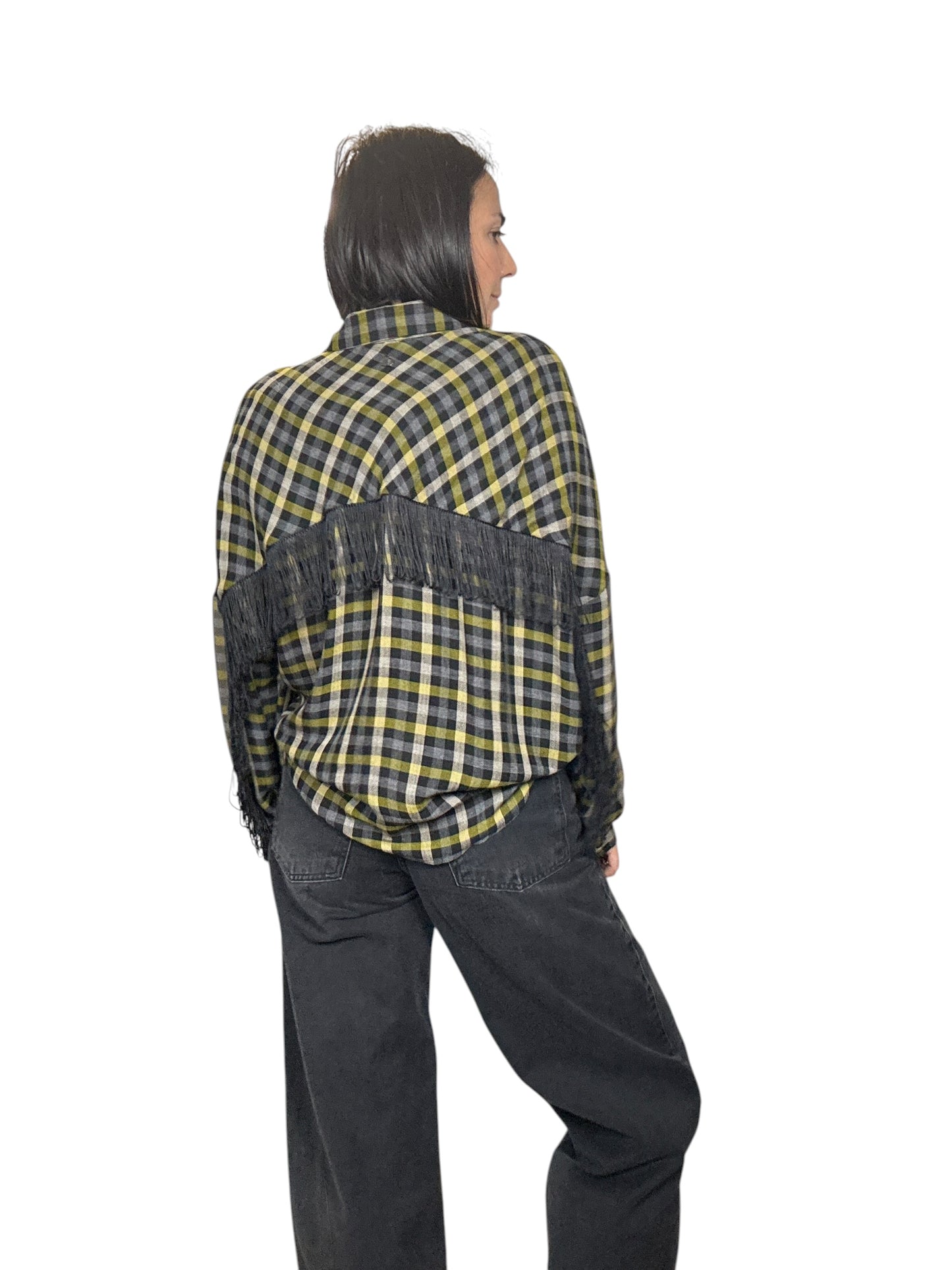 CAMICIA CHECK CON FRANGE DIXIE