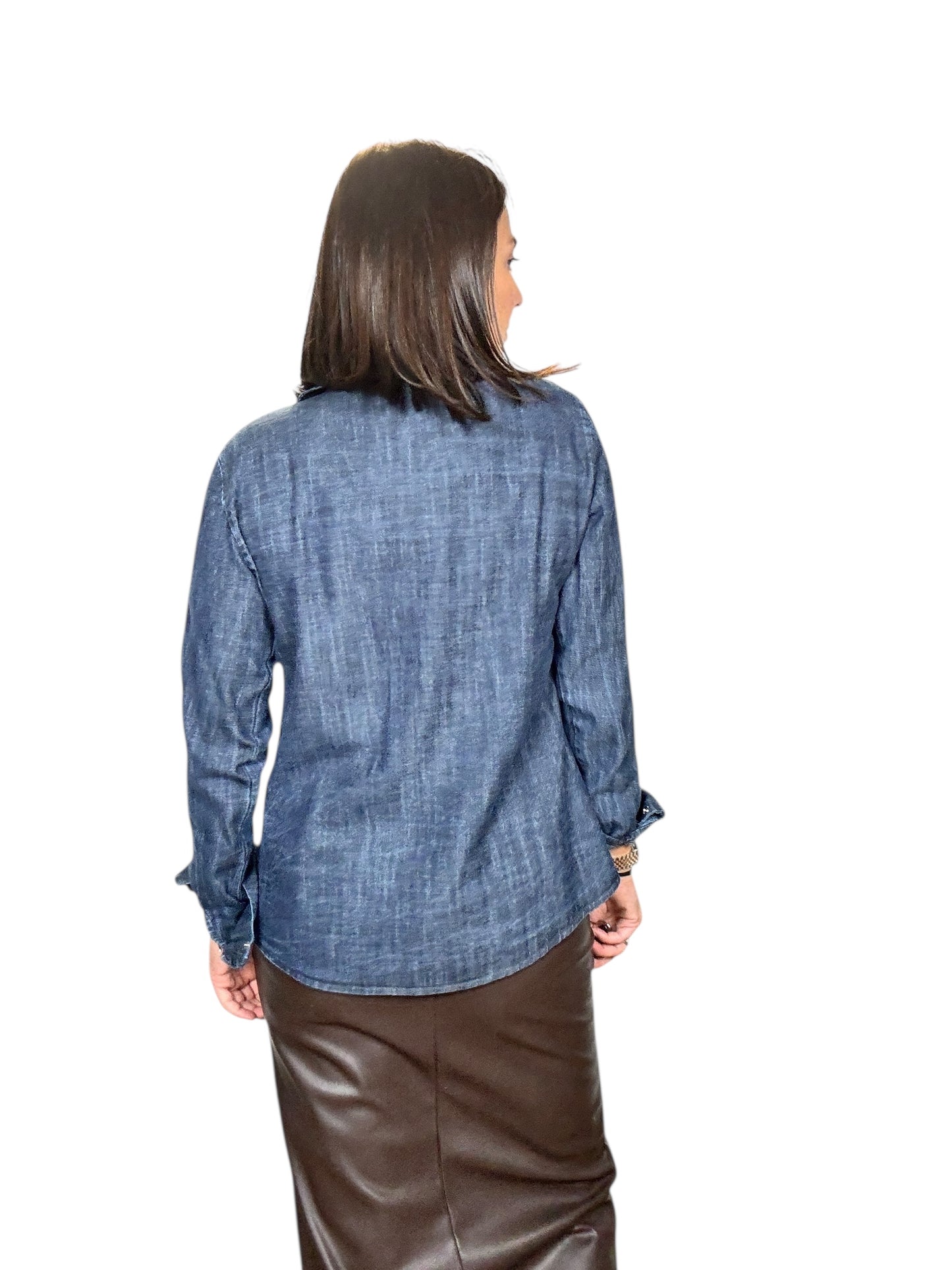 CAMICIA IN JEANS CON FRANGE SUSY MIX