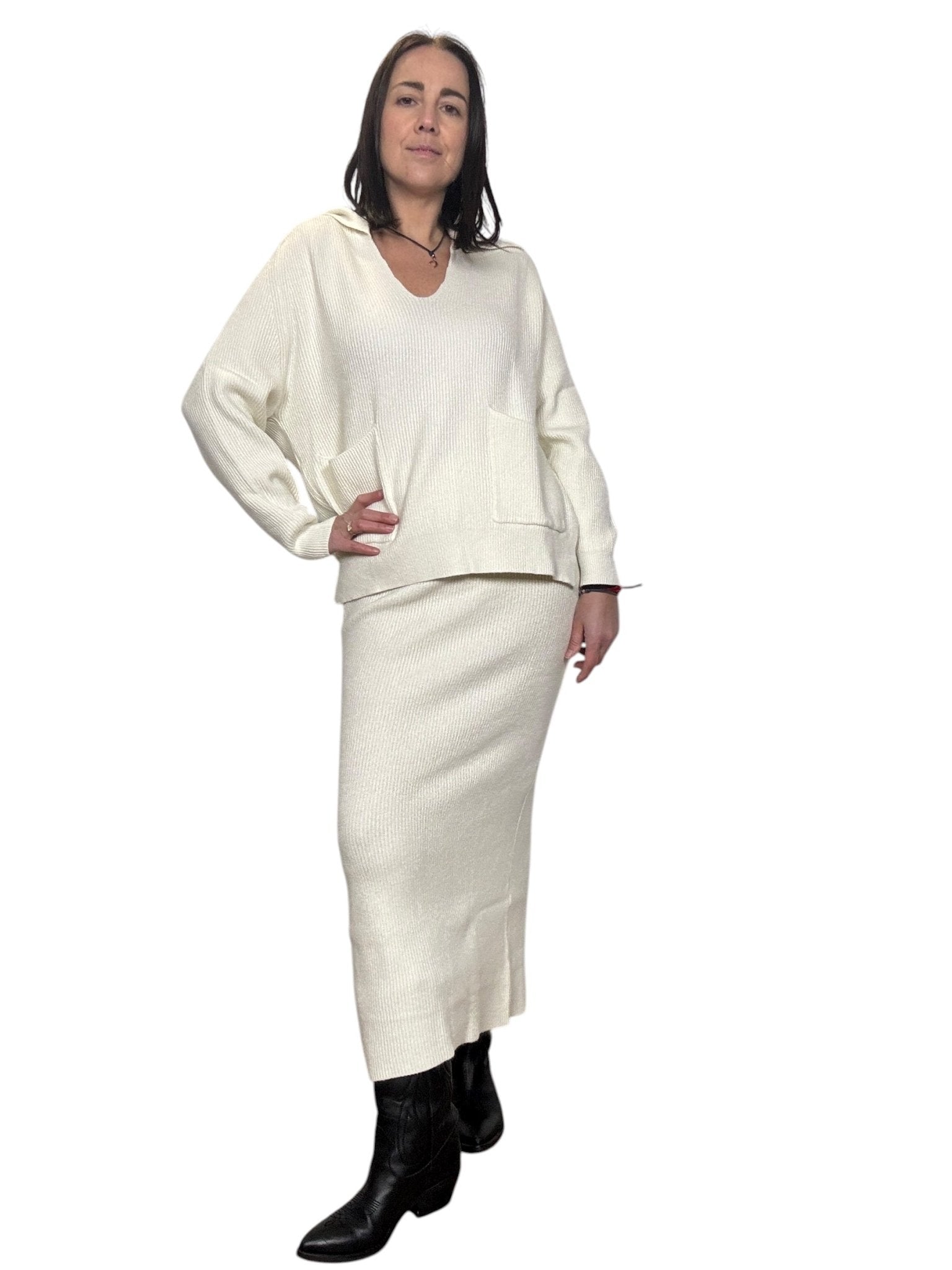 COORDINATO IN MAGLIA DIXIE - XE BLU ABBIGLIAMENTO