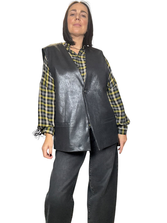 GILET ECOPELLE TENSIONE IN