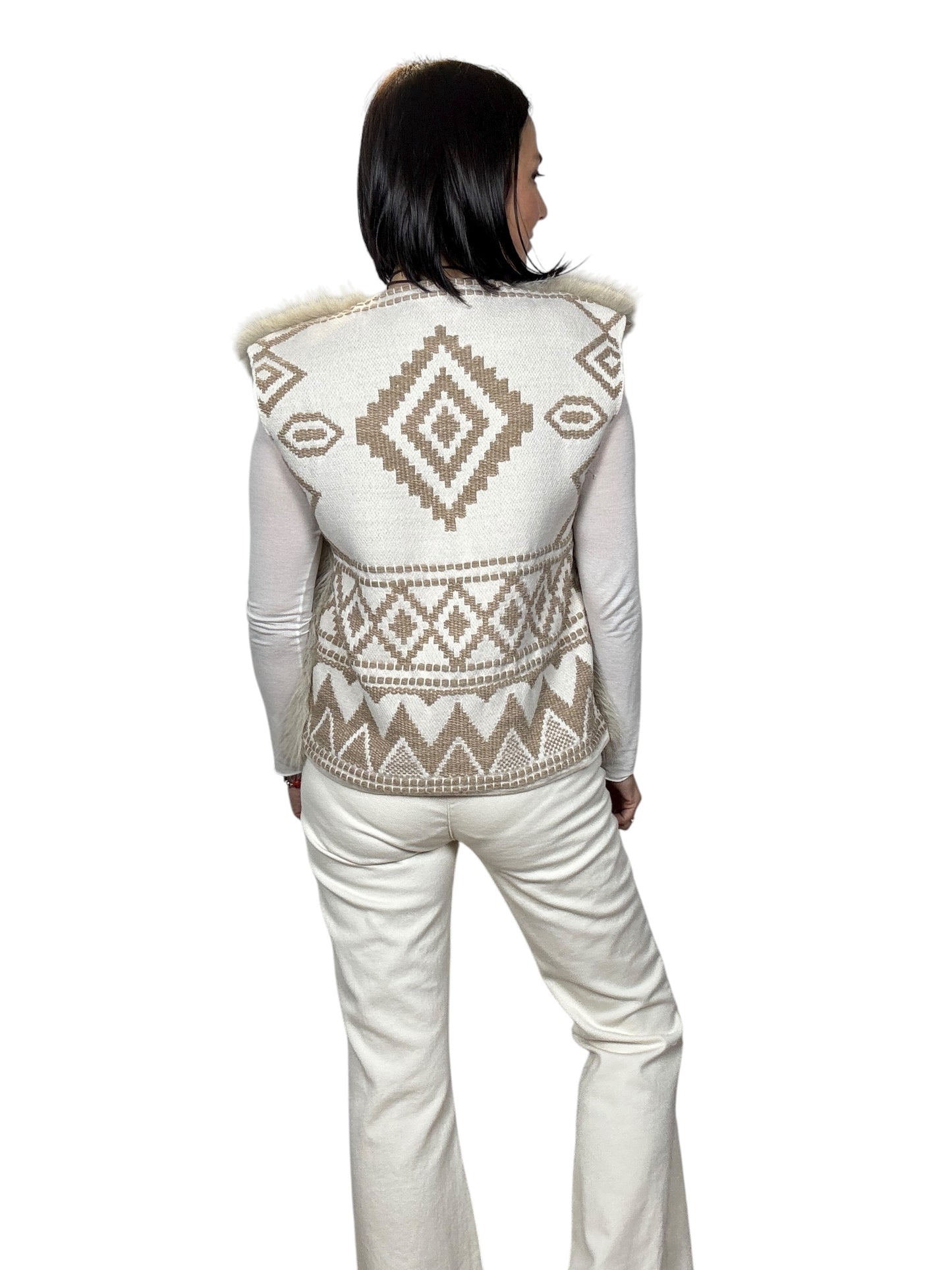 GILET ALANUI CON ECOPELLICCIA MOTEL