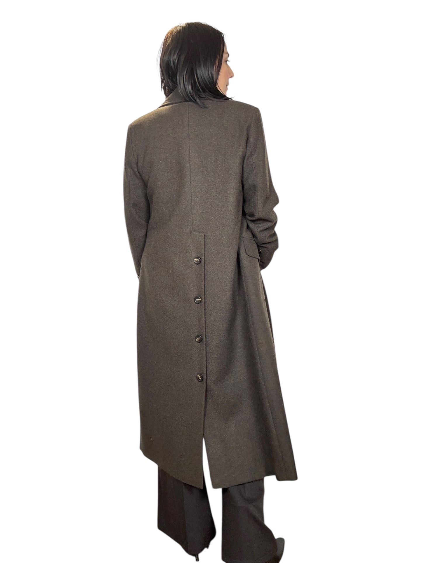 CAPPOTTO BOTTONI DIETRO TENSIONE IN