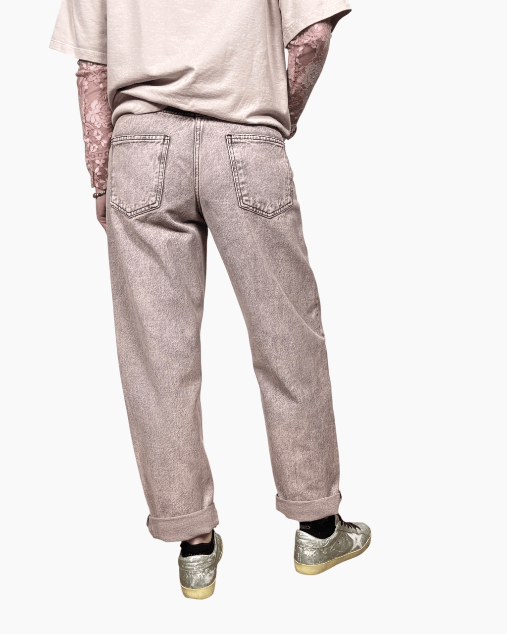 JEANS CARROT ROSA SUSY MIX - XE BLU ABBIGLIAMENTO