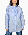 CAMICIA FIOCCO TENSIONE IN - XE BLU ABBIGLIAMENTO