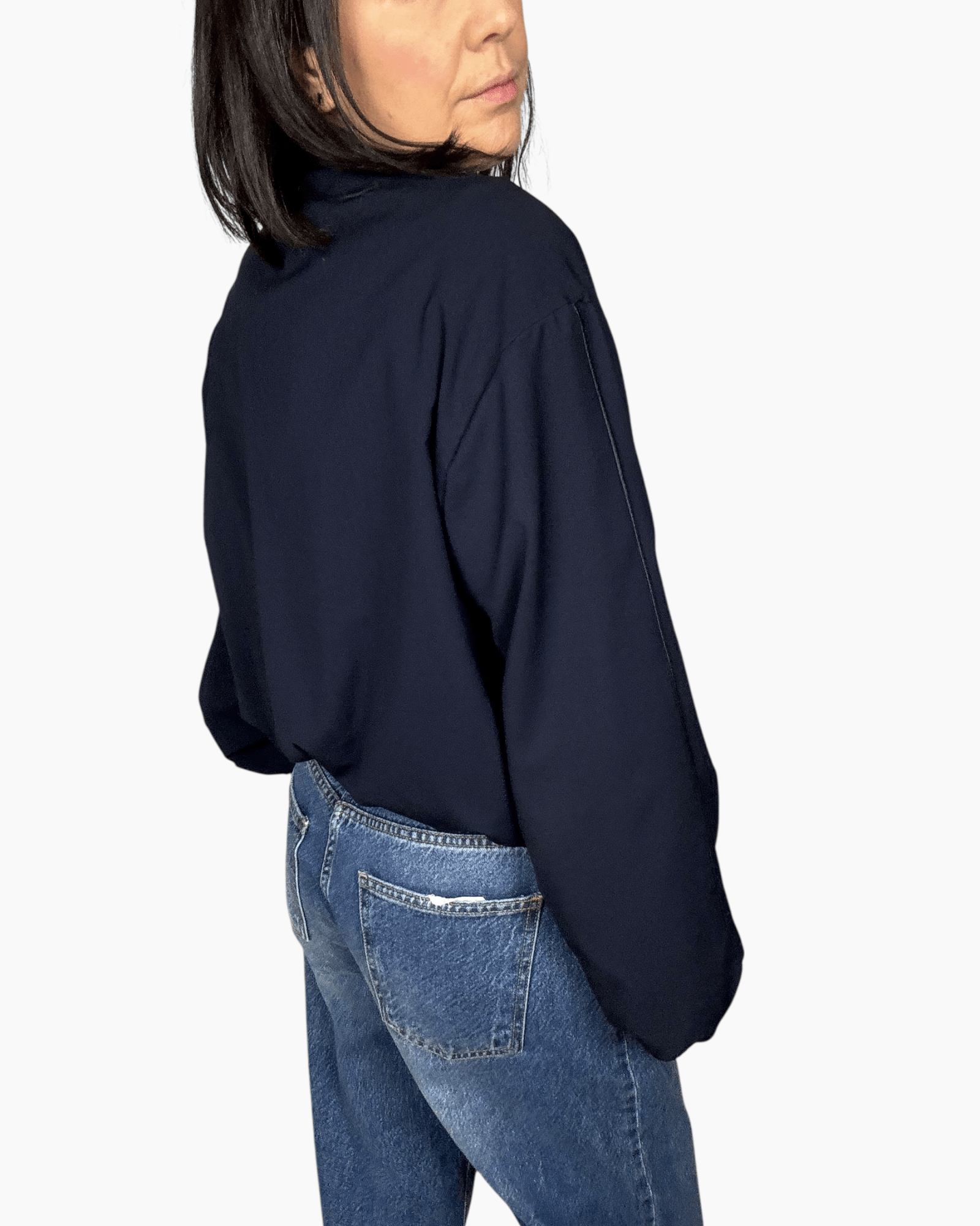 BOMBER CON ALAMARI VICOLO - XE BLU ABBIGLIAMENTO