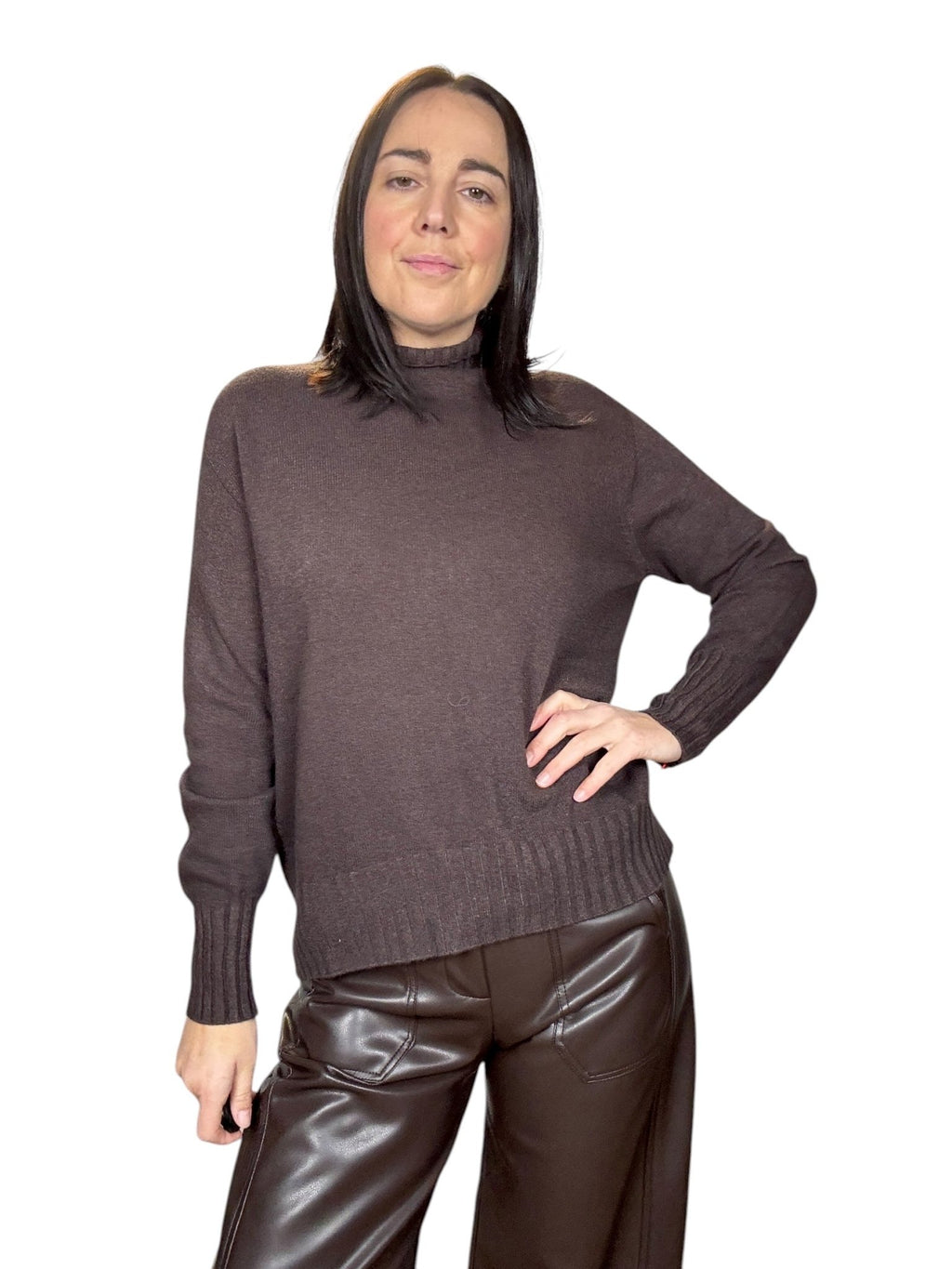 MAGLIA CON SPACCO SUSY MIX - XE BLU ABBIGLIAMENTO