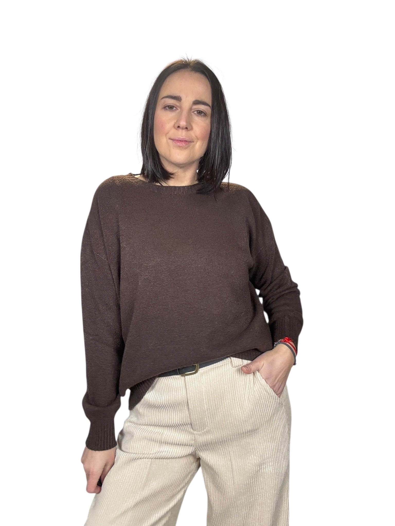 MAGLIA A SCATOLA SUSY MIX - XE BLU ABBIGLIAMENTO