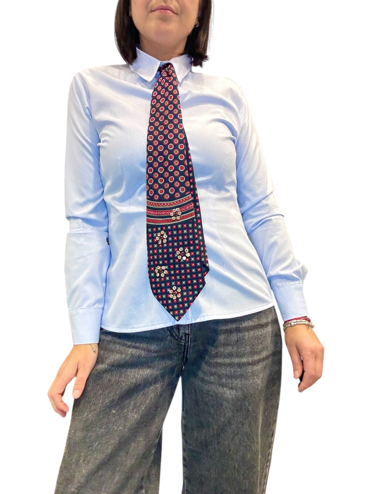 CAMICIA MICROPOIS AZZURRA DIXIE