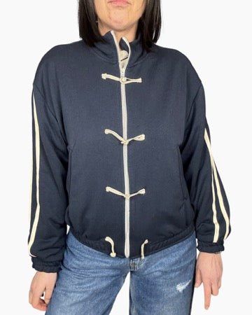 FELPA CON ALAMARI DIXIE - XE BLU ABBIGLIAMENTO