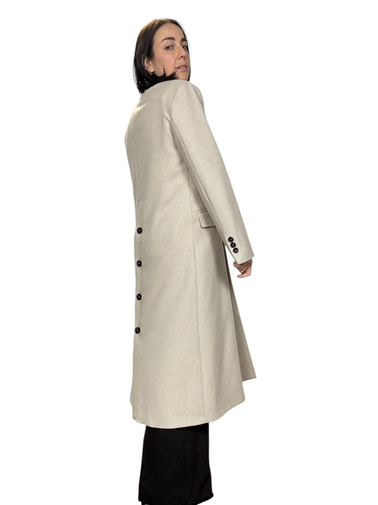 CAPPOTTO BOTTONI DIETRO TENSIONE IN