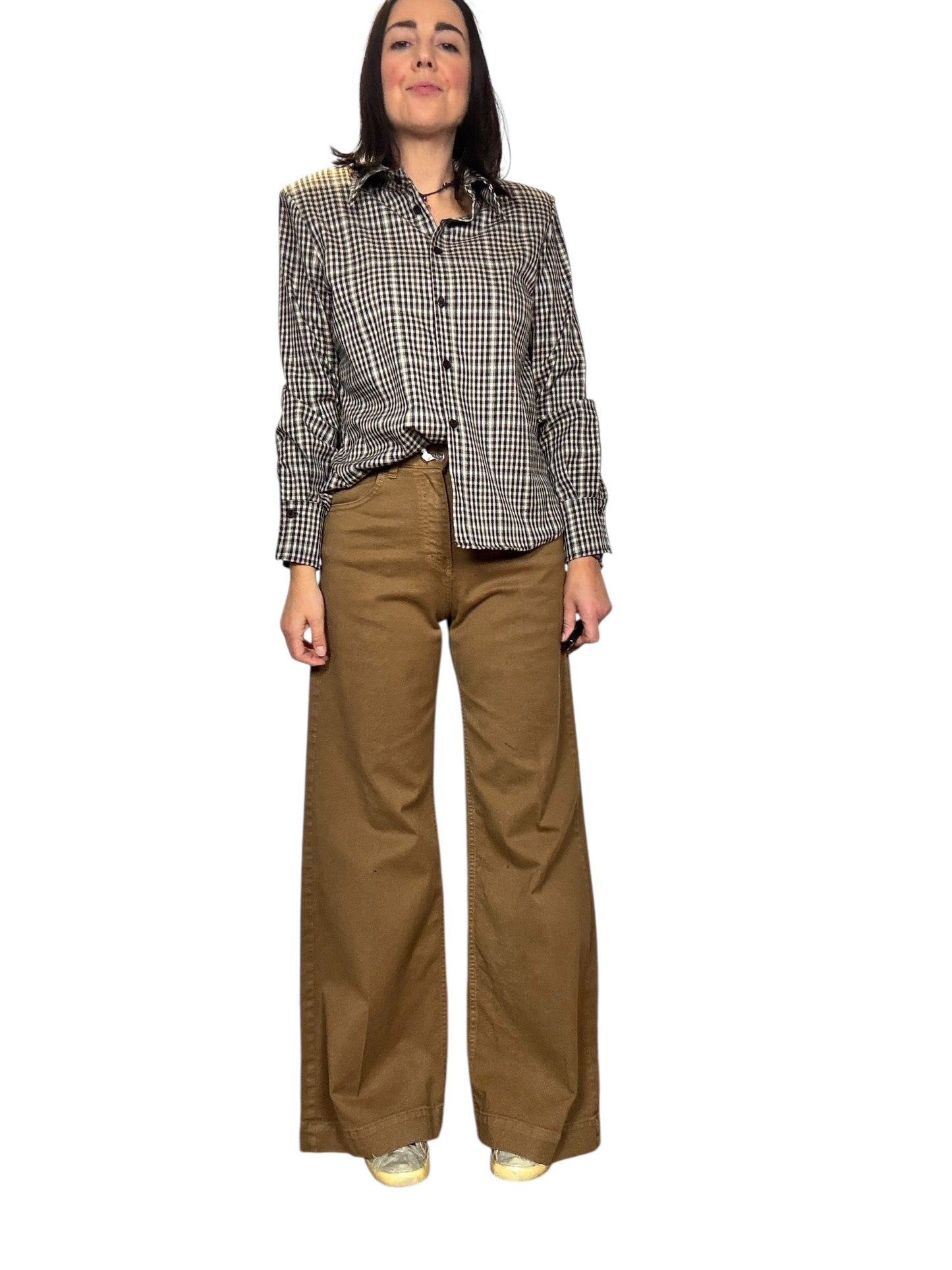 JEANS COLORATO A PALAZZO SUSY MIX