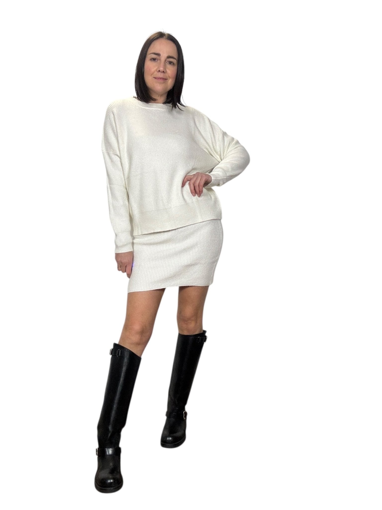 COORDINATO IN MAGLIA A COSTINE HAVEONE - XE BLU ABBIGLIAMENTO