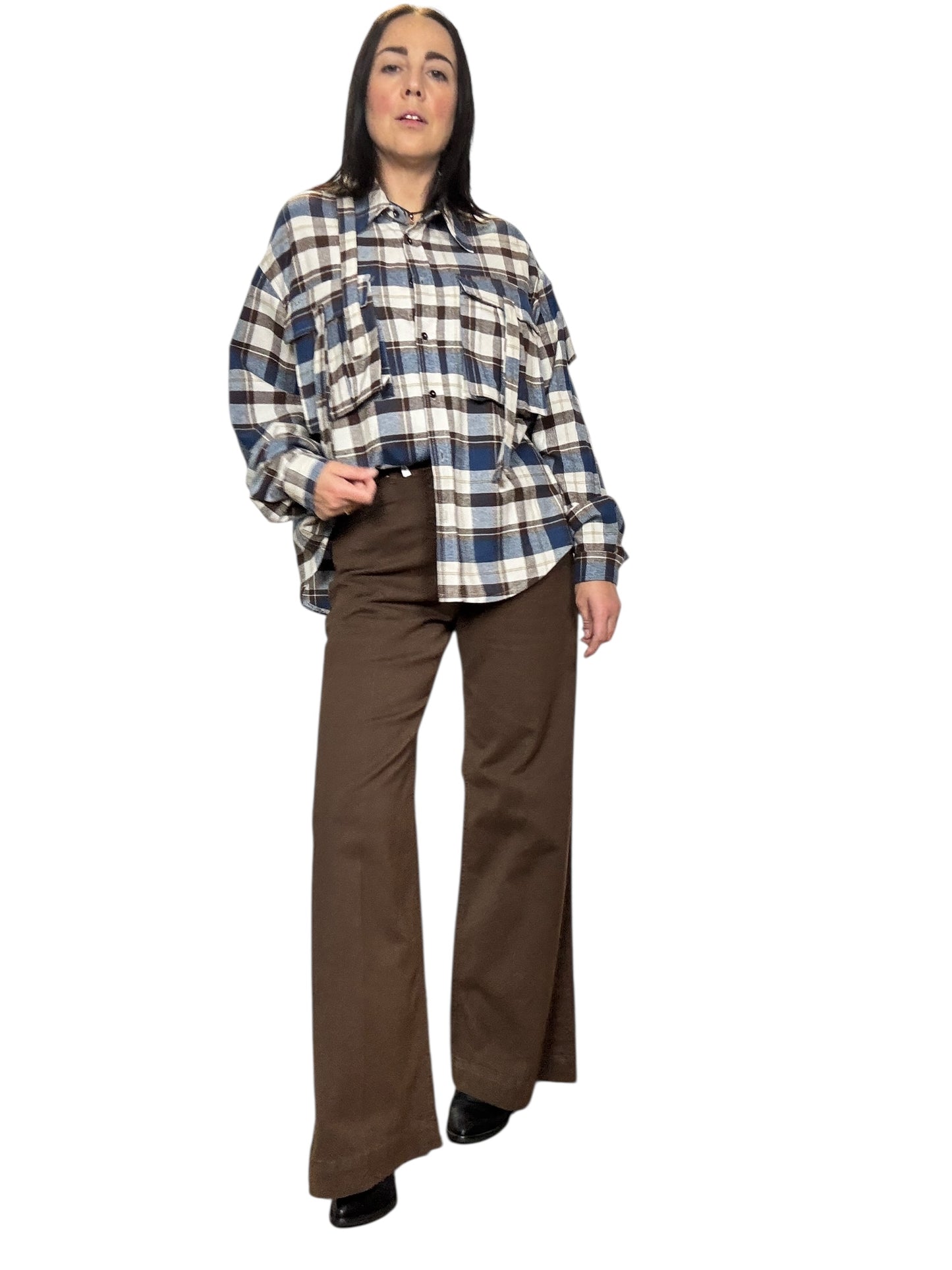 JEANS COLORATO A PALAZZO SUSY MIX