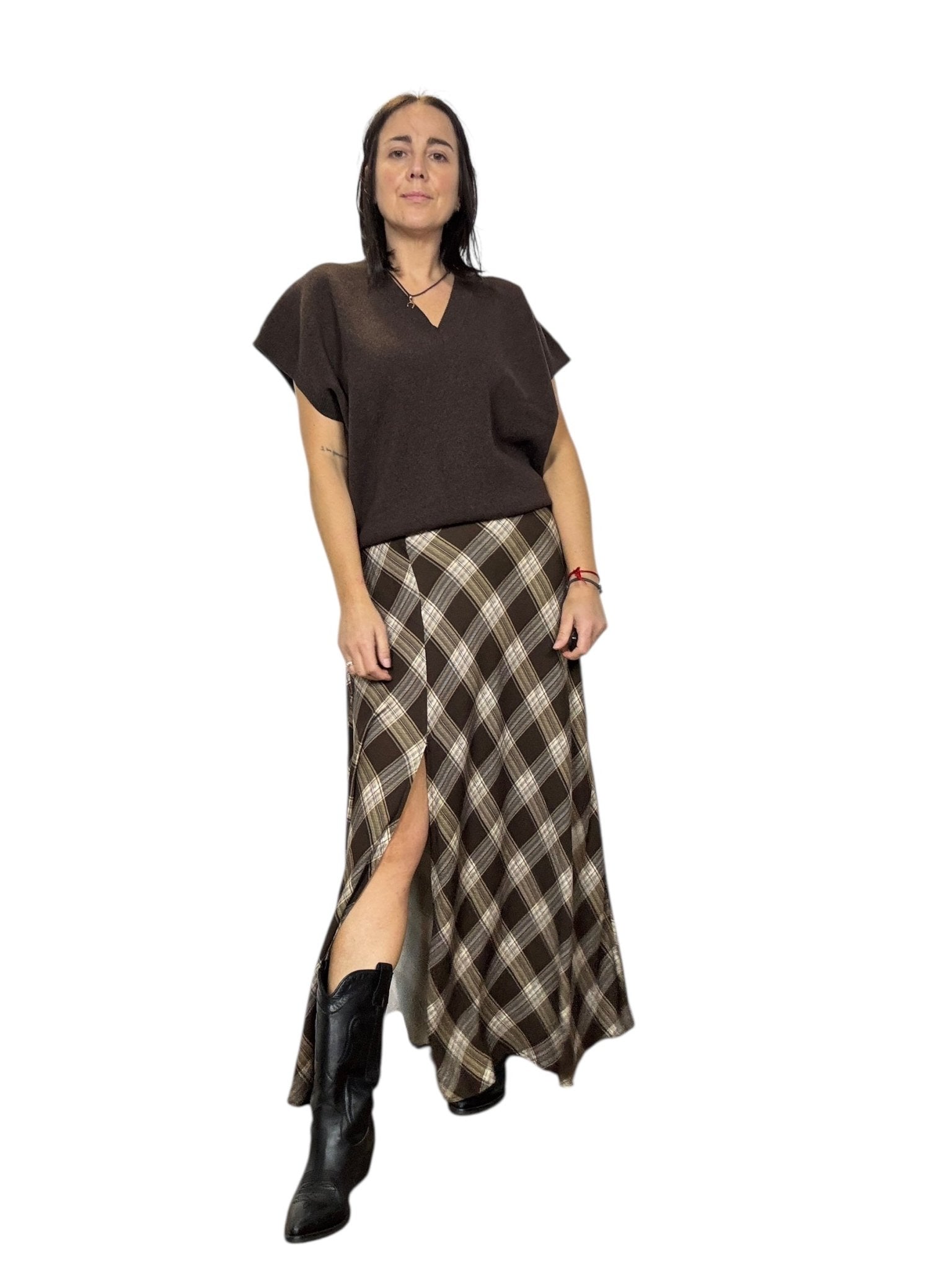 GILET OVER SCOLLO A V VICOLO - XE BLU ABBIGLIAMENTO