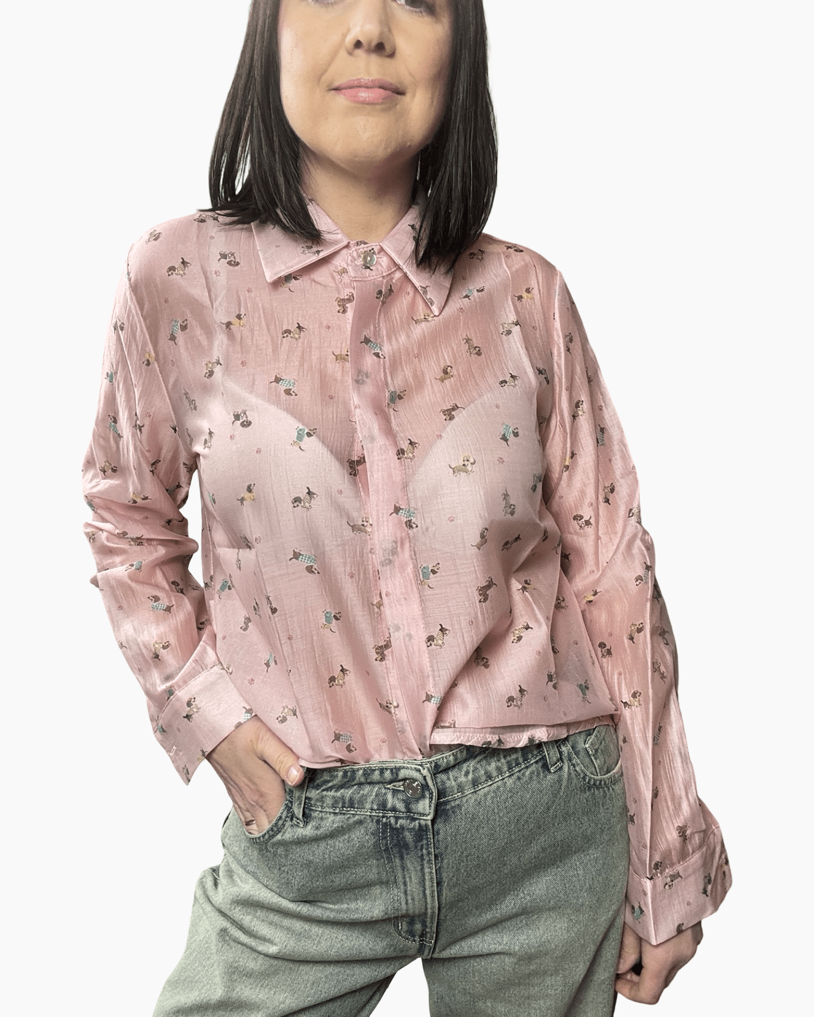 CAMICIA CAGNOLINI SUSY MIX - XE BLU ABBIGLIAMENTO