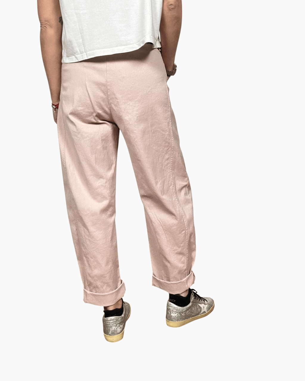 PANTALONE CARROT COLORATO SUSY MIX - XE BLU ABBIGLIAMENTO