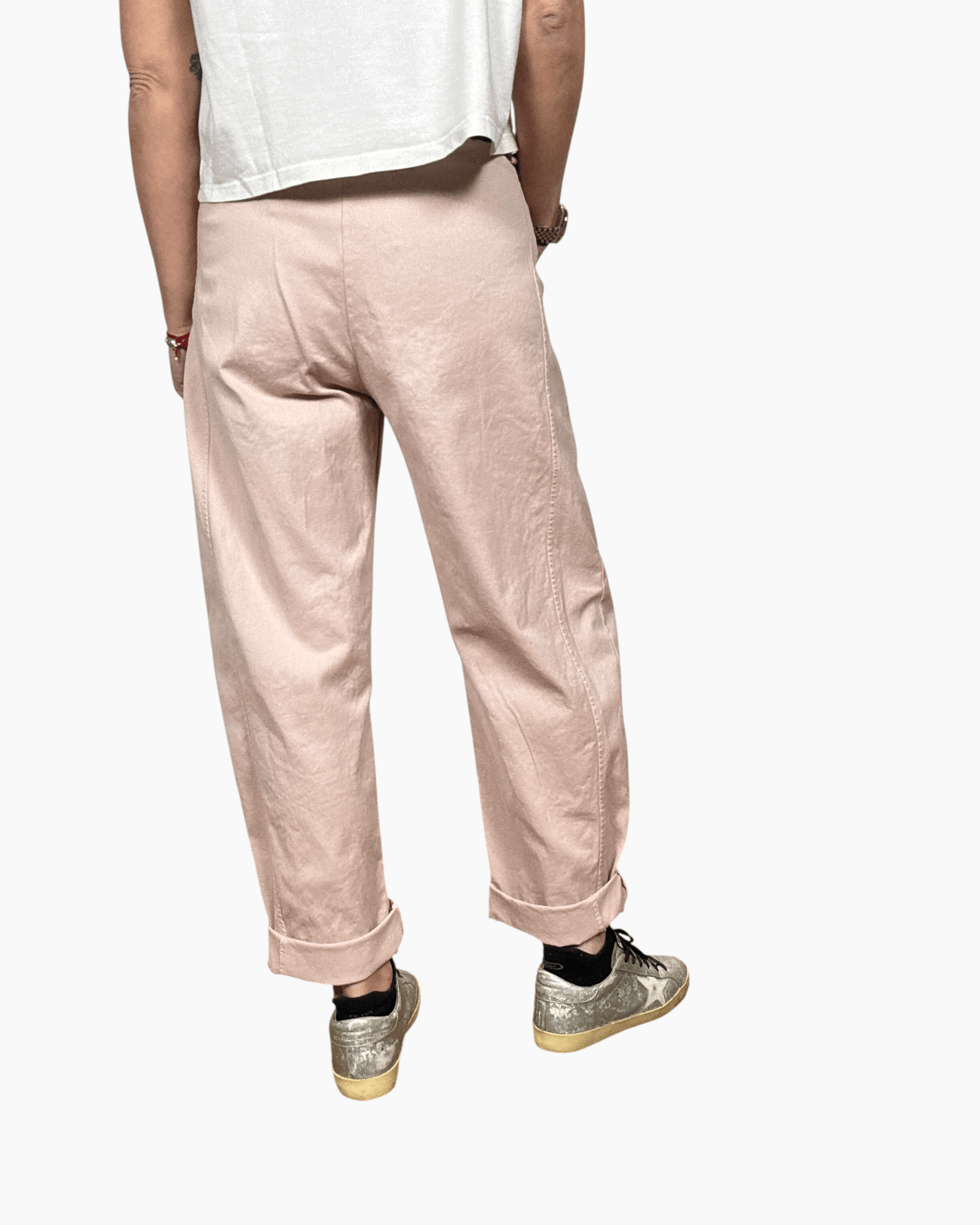 PANTALONE CARROT COLORATO SUSY MIX - XE BLU ABBIGLIAMENTO