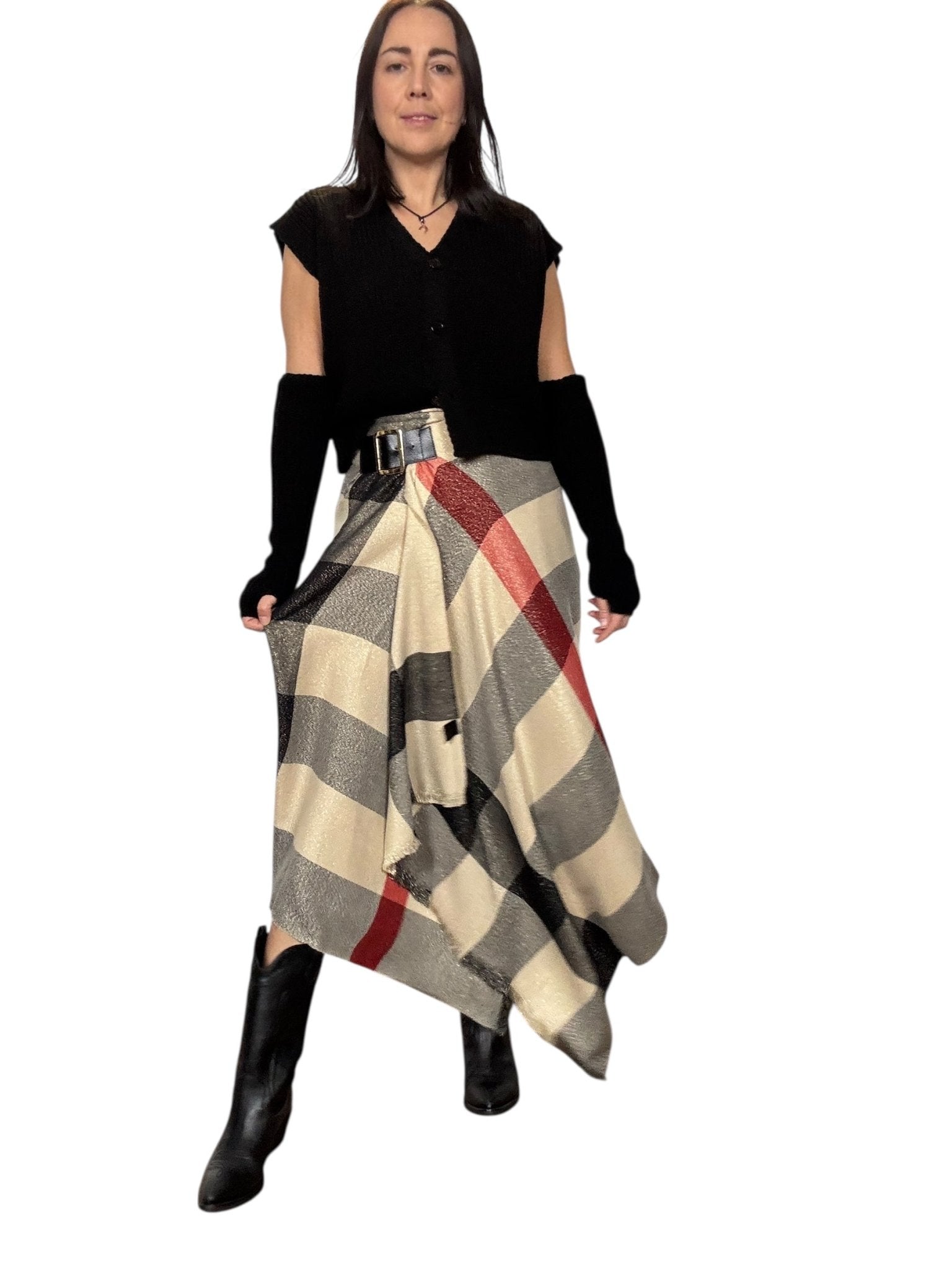 GONNA CHECK BURBERRY INSPIRED SUSY MIX - XE BLU ABBIGLIAMENTO