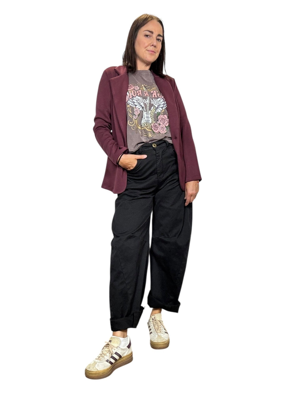 PANTALONE A BANANA SUSY MIX - XE BLU ABBIGLIAMENTO