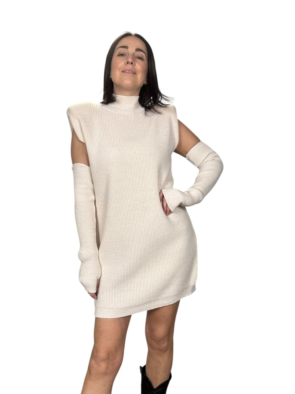 ABITO CORTO SMANICATO CON MANICOTTO DIXIE - XE BLU ABBIGLIAMENTO