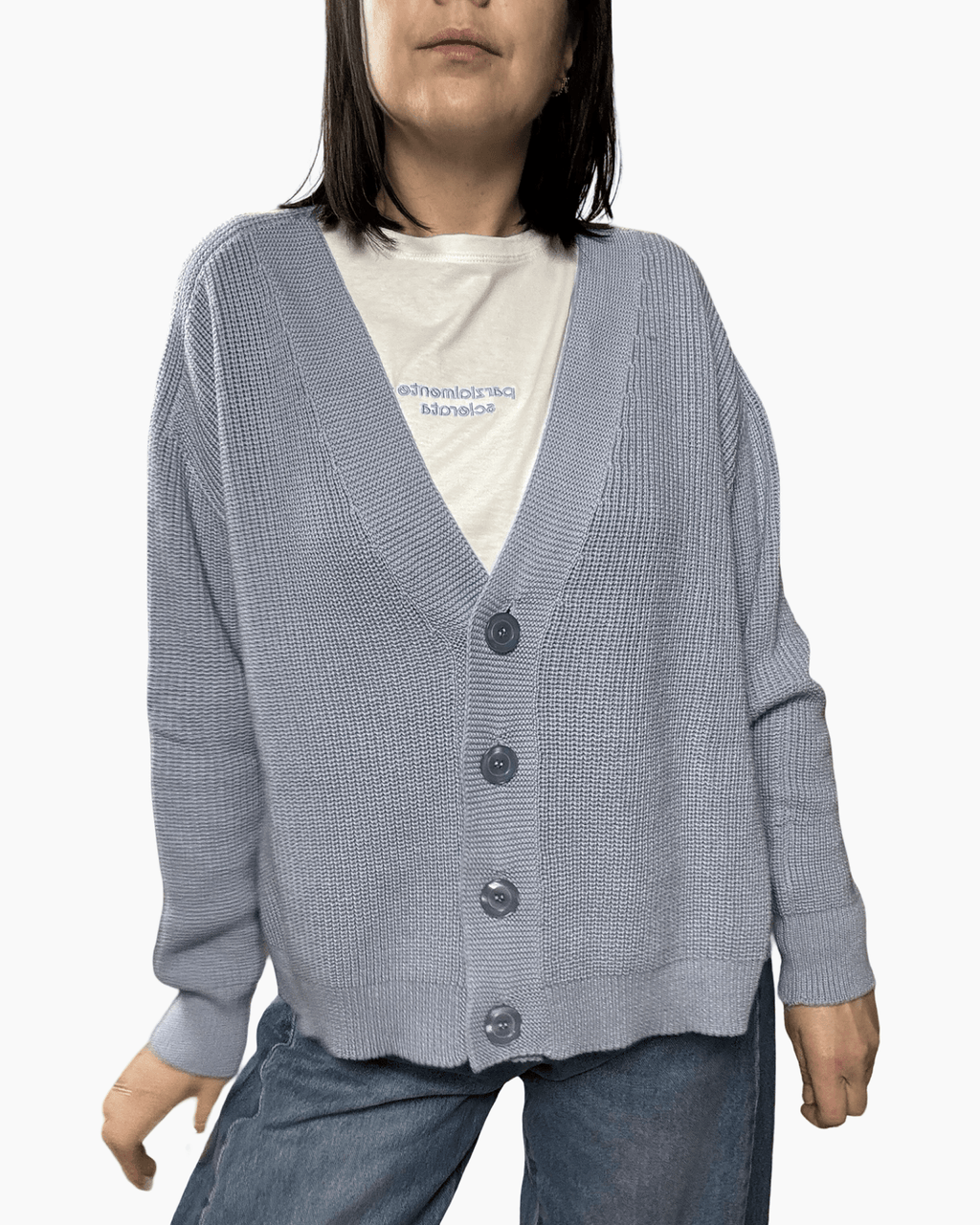 CARDIGAN PUNTO PANNOCCHIA SUSY MIX - XE BLU ABBIGLIAMENTO