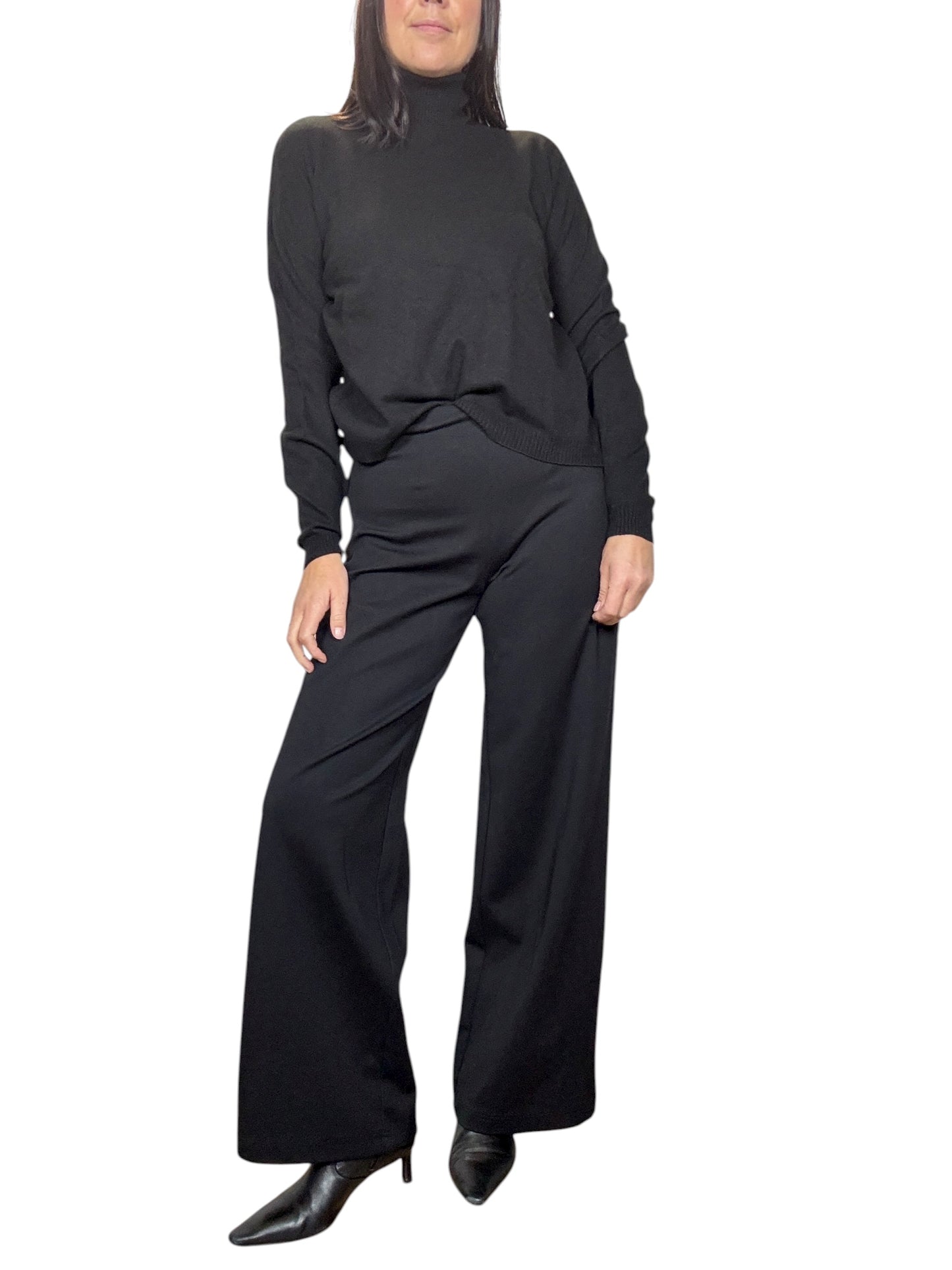 PANTALONE A PALAZZO IN PUNTO MILANO TENSIONE IN