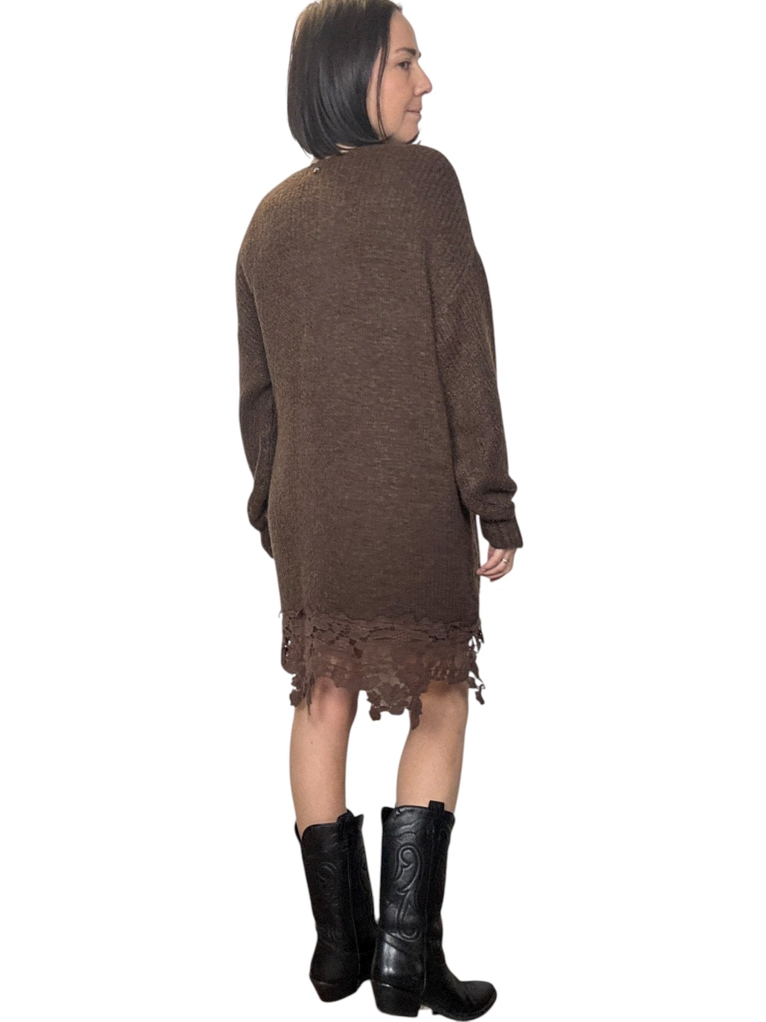 ABITO IN MAGLIA CON PIZZO DIXIE - XE BLU ABBIGLIAMENTO