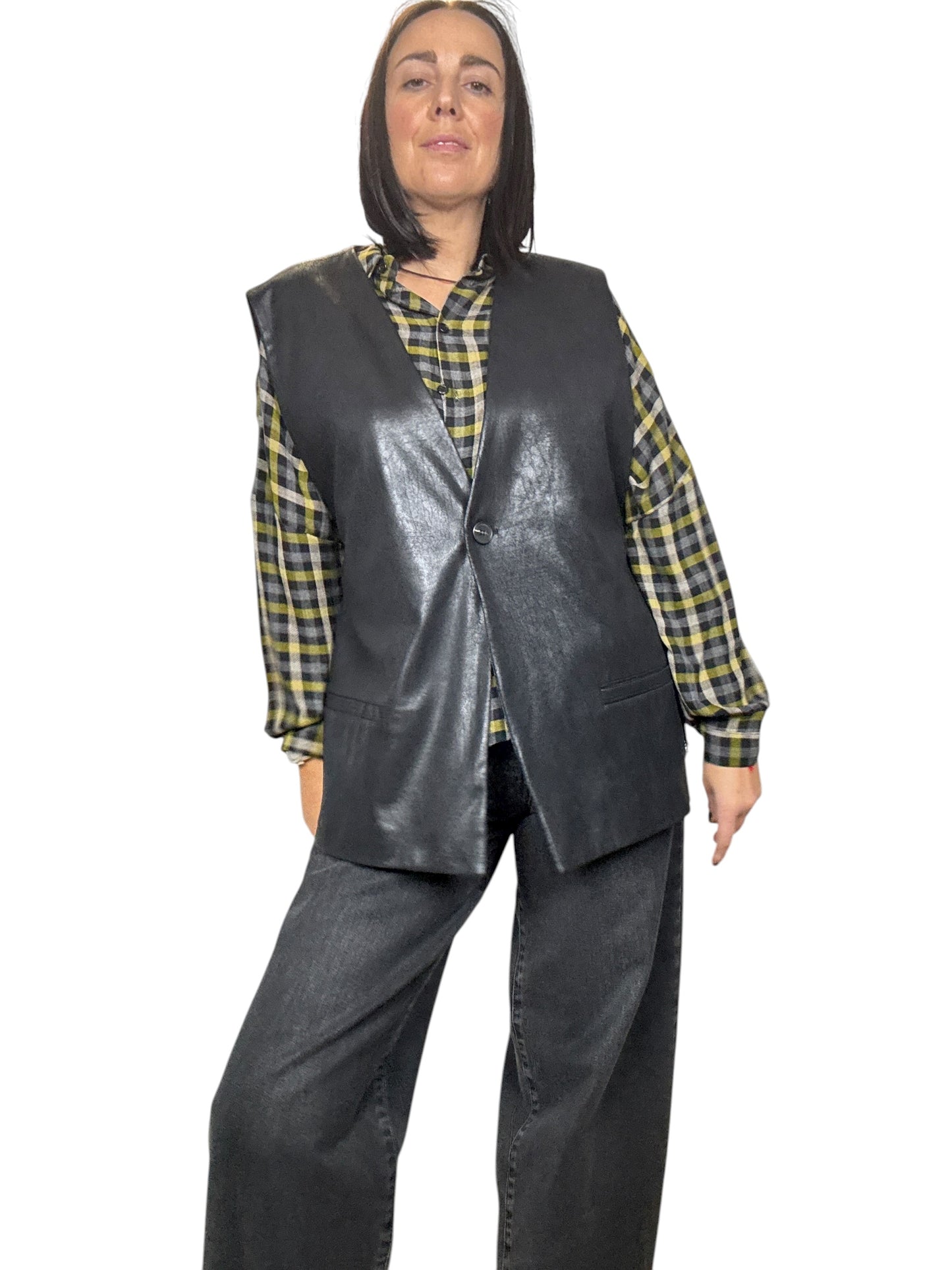 GILET ECOPELLE TENSIONE IN