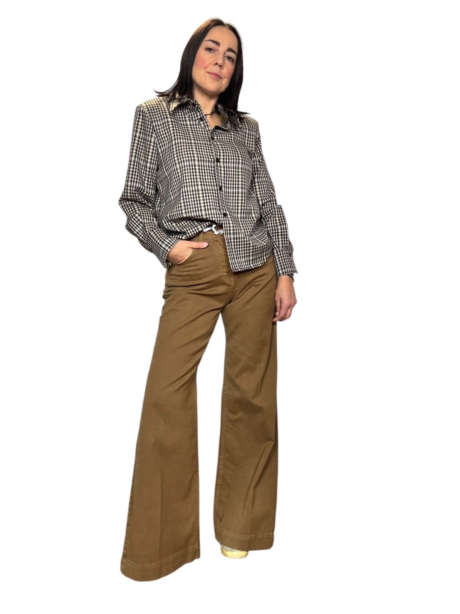 JEANS COLORATO A PALAZZO SUSY MIX - XE BLU ABBIGLIAMENTO